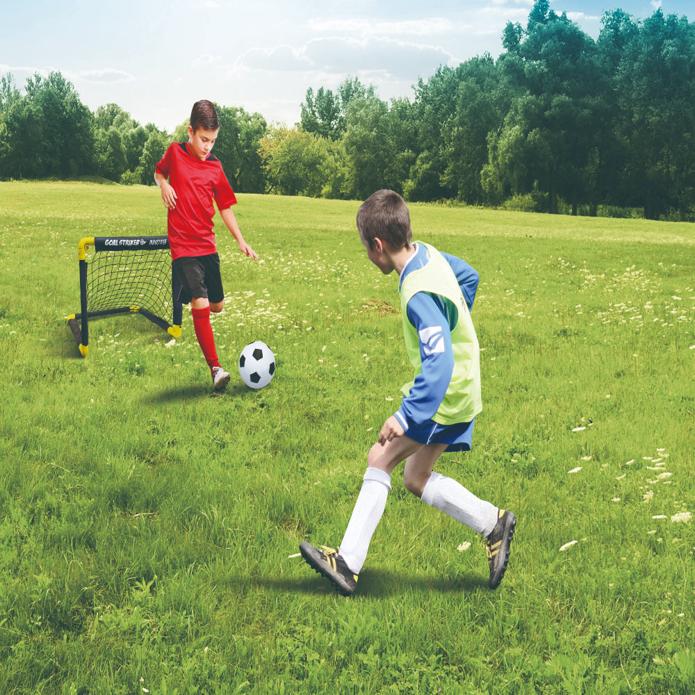 Innov8 Folding Double Mini Soccer Goal Set.