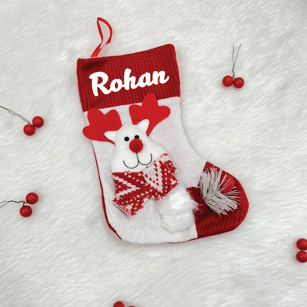 Crochet Comfort Mini Stocking (Reindeer)