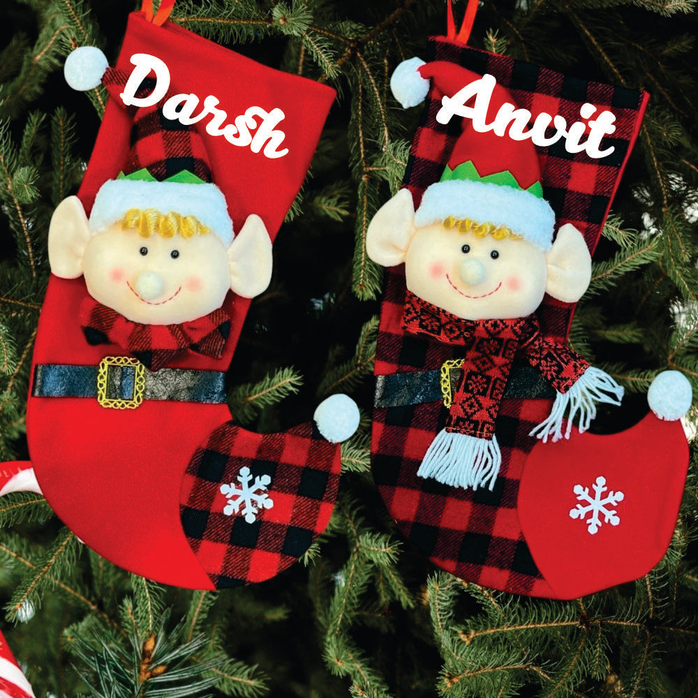 Luxe Elf Stocking (Set of 2)