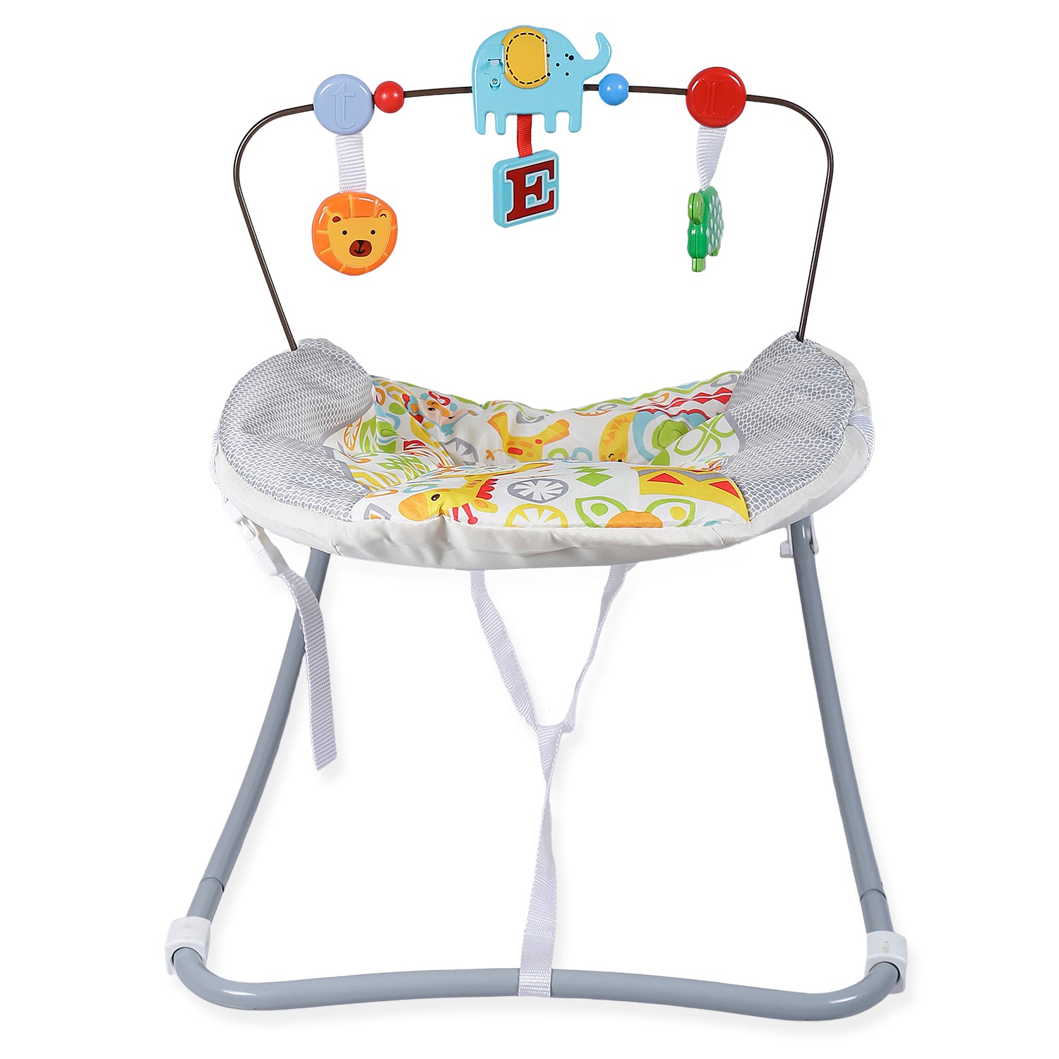 Baby Moo Jungle Friends Soothing Vibrations Bouncer Rocker  - White