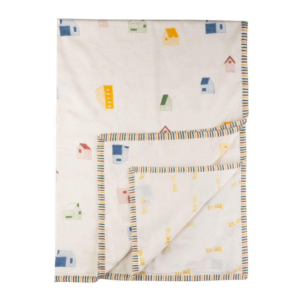 Mulmul Bedding Set | Hand-Block Printed