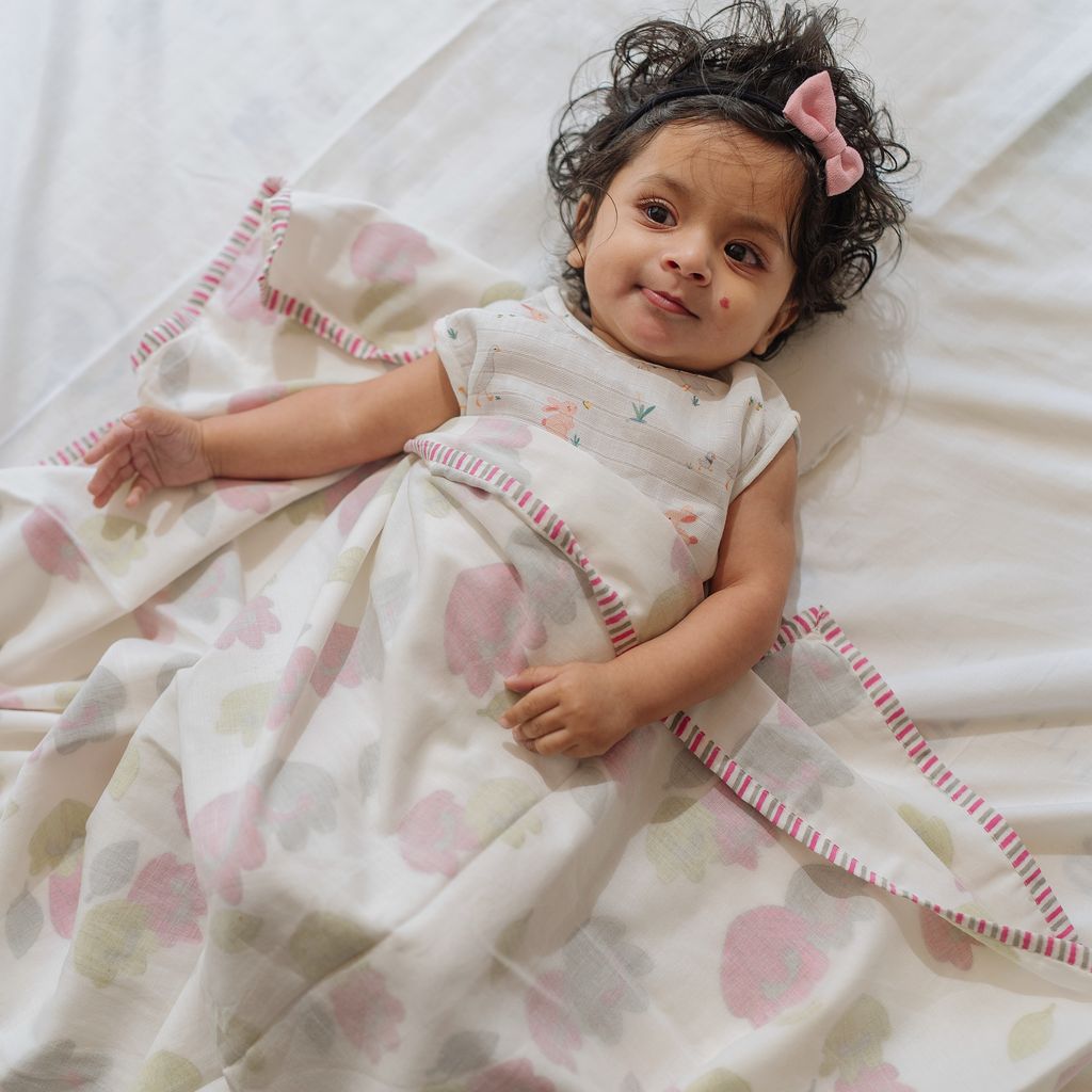 Mulmul Muslin Dohar | Hand-Block Printed
