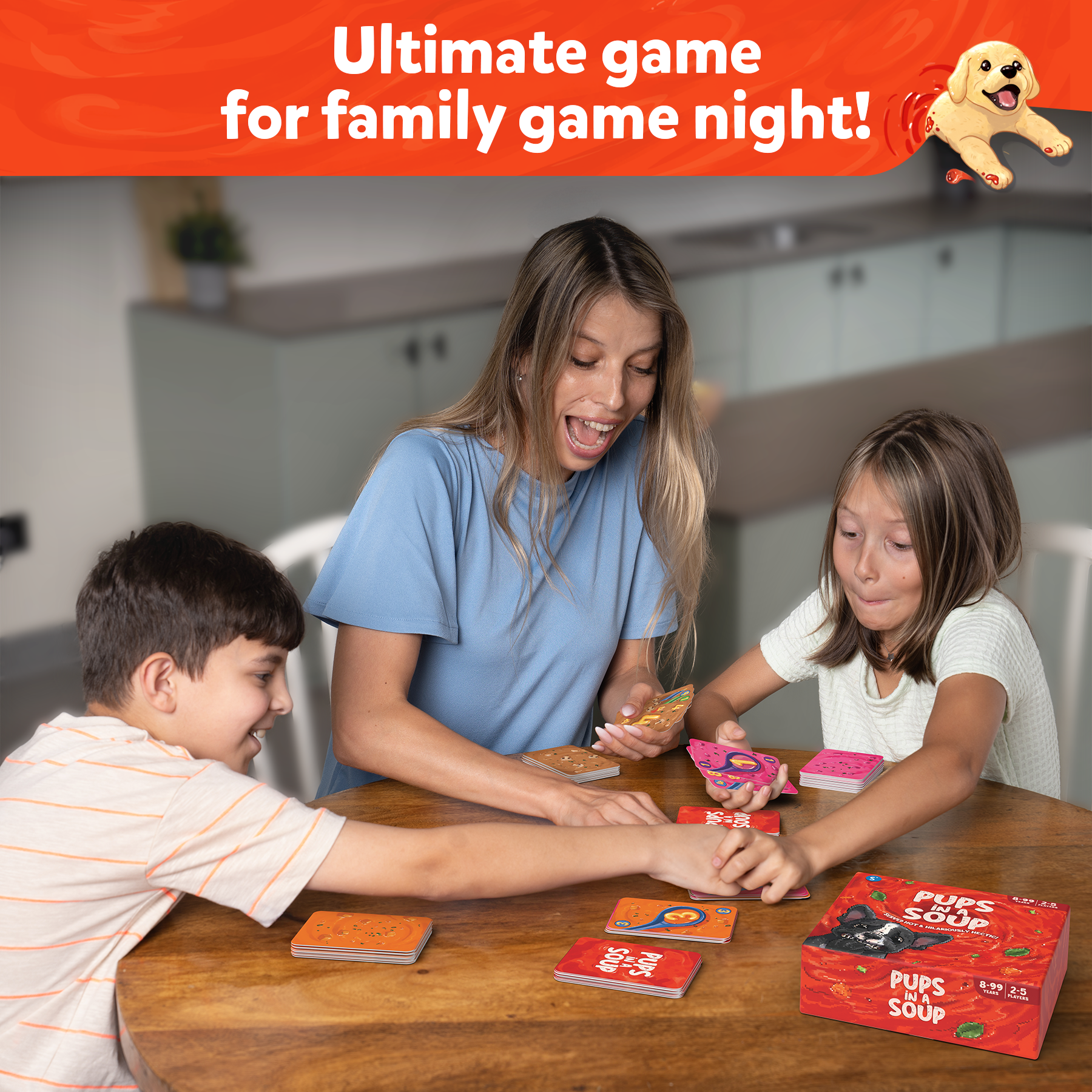 Skillmatics Card Game - Pups in a Soup, Hilarious, Fast-paced, Family Party Game, Perfect for Game Nights, Gifts for Girls, Boys, Teens, Adults Ages 8, 9, 10 & Up