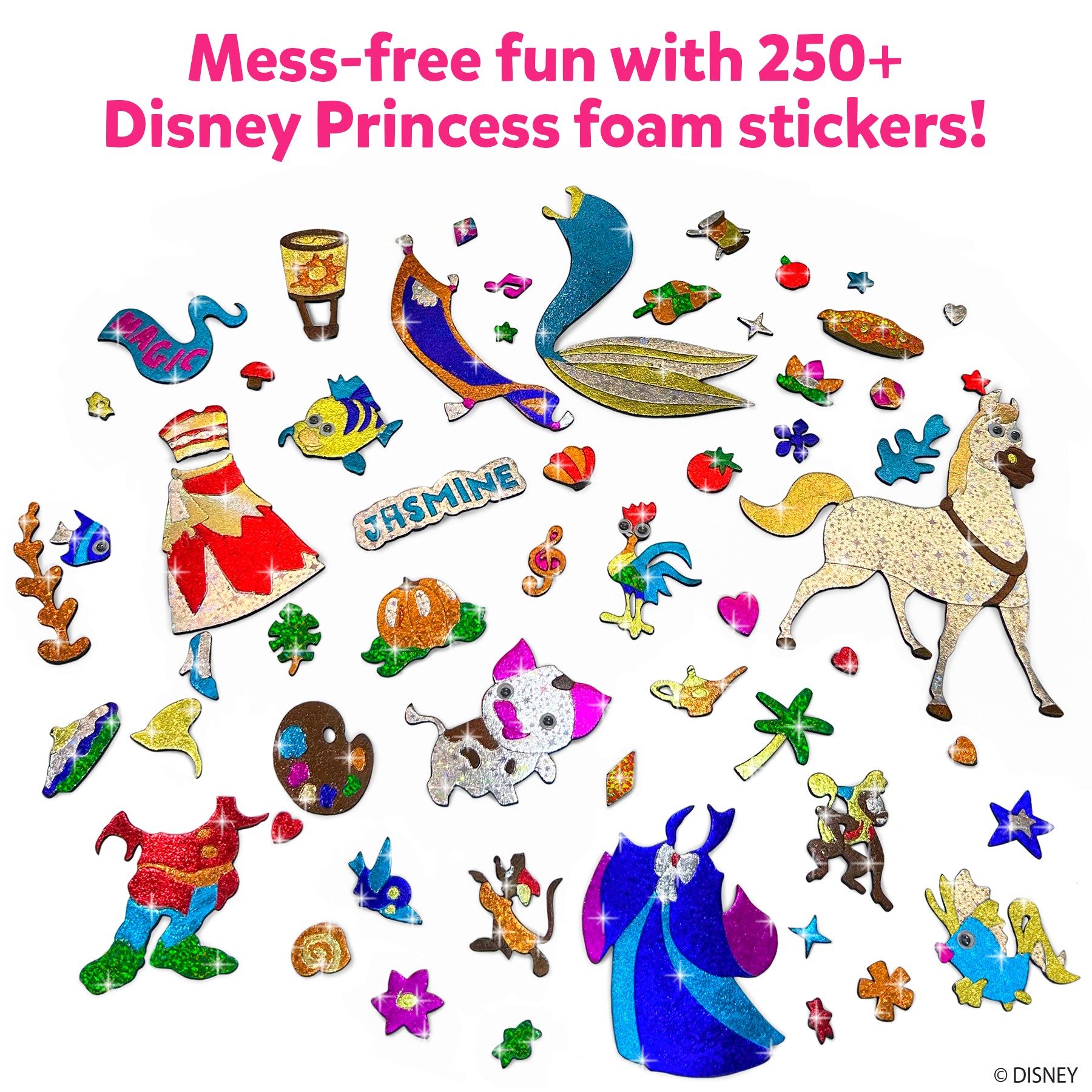 Skillmatics Art & Craft Activity - Foil Fun Disney Princess, No Mess Art for Kids, Craft Kits & Supplies, DIY Creative Activity, Gifts for Girls & Boys Ages 4, 5, 6, 7, 8, 9