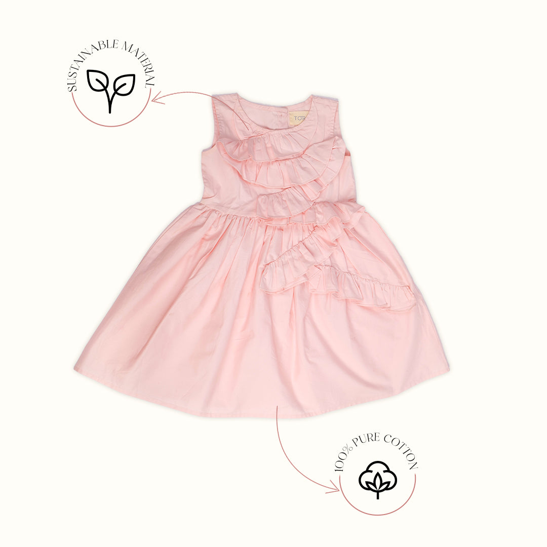 Pink Dandelion Dress (2-7 Years)