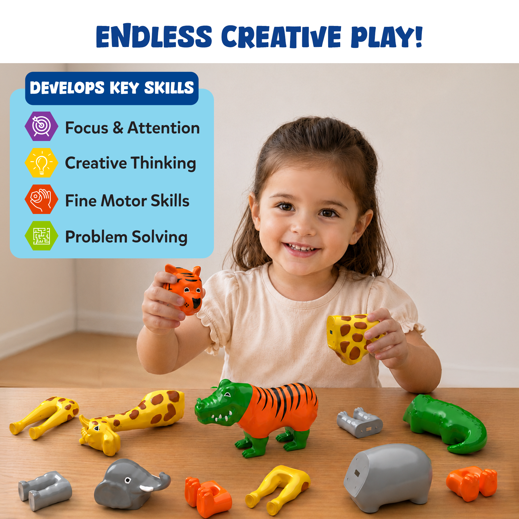 Snap N' Swap – Magnetic Animal Toy for Toddlers