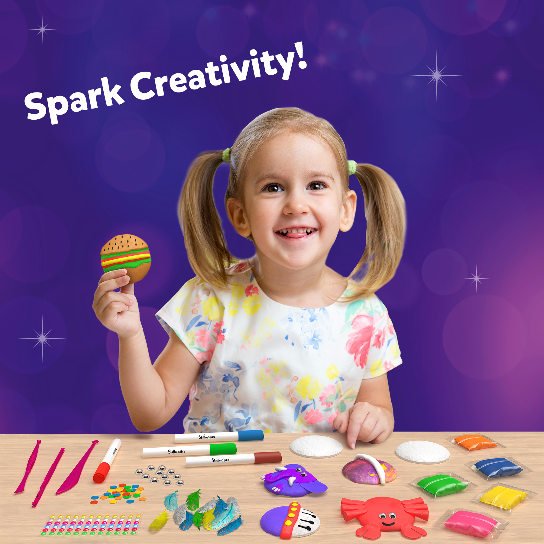 Skillmatics Art & Craft Activity - Disc-O Art, Mess-Free Art & Craft Activity for Girls & Boys, Craft Kits & Supplies, DIY Creative Activity, Gifts for Kids Ages 4, 5, 6, 7, 8, 9, 10, 11,12