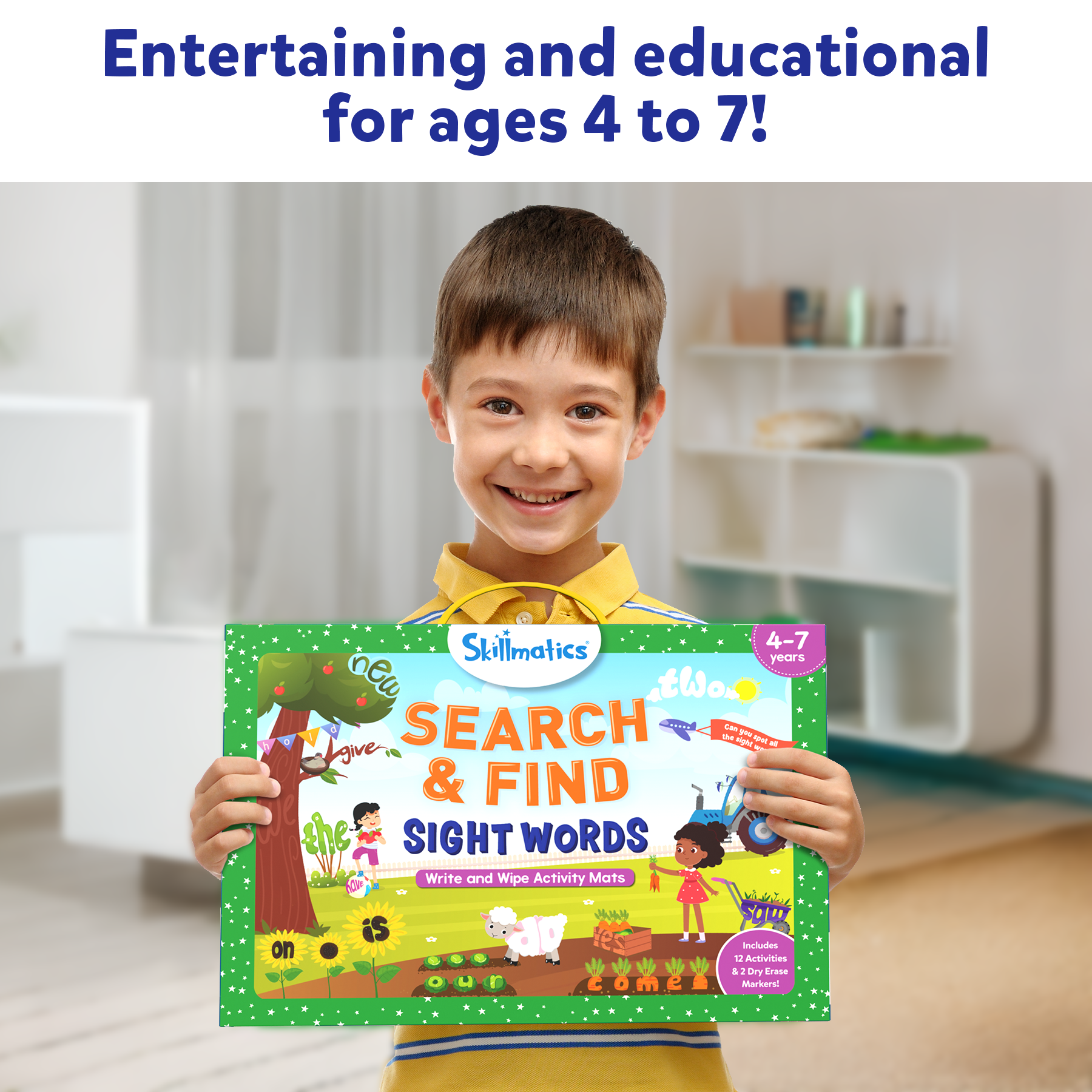 Skillmatics Preschool Learning Activity - Search and Find Sight Words, Educational Game for Kids, Toddlers Who Love Toys, Art & Craft Activities, Gifts for Girls and Boys Ages 4, 5, 6, 7