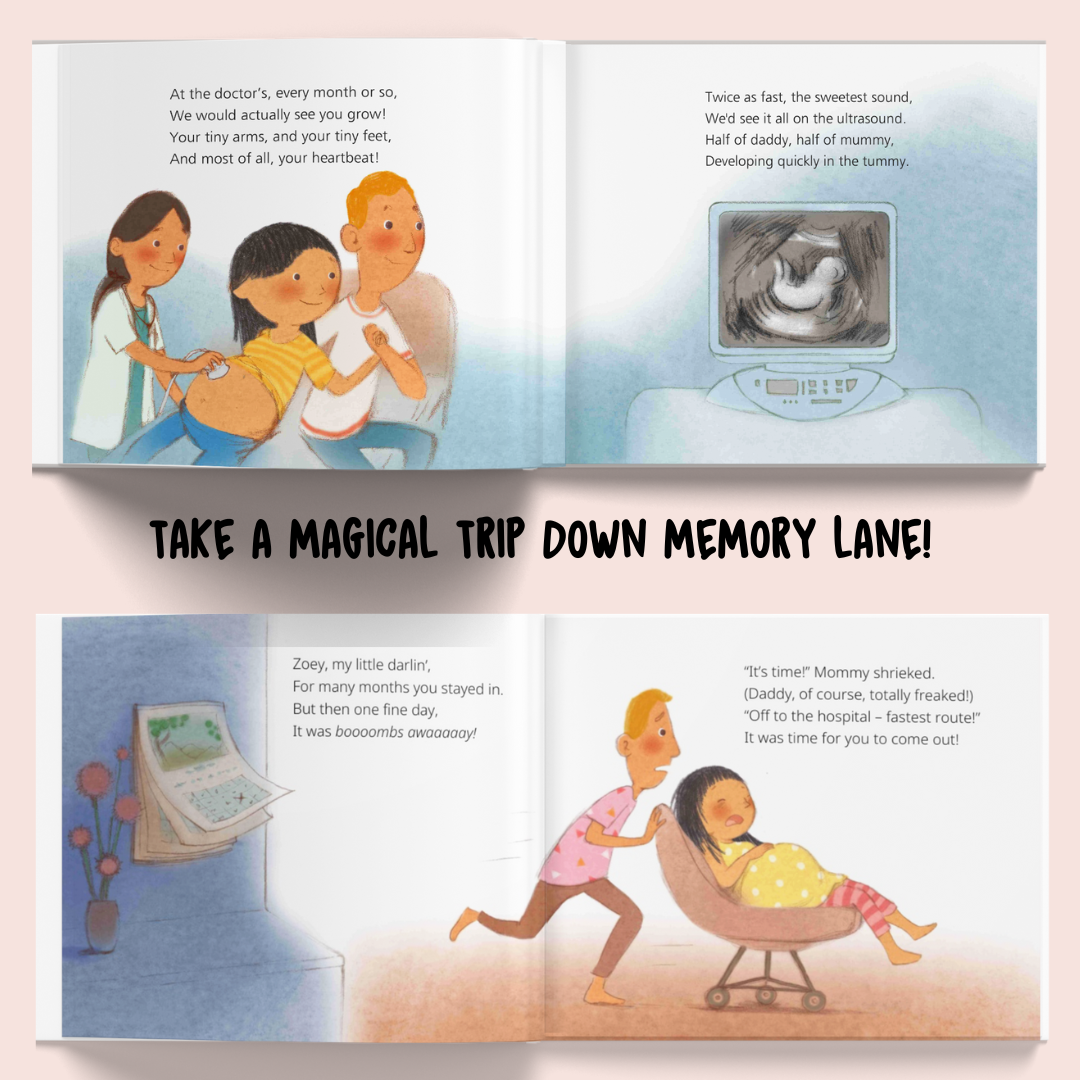 Personalised Storybook - Your Baby's Story; Sibling Version (For 2nd / The Younger Child)