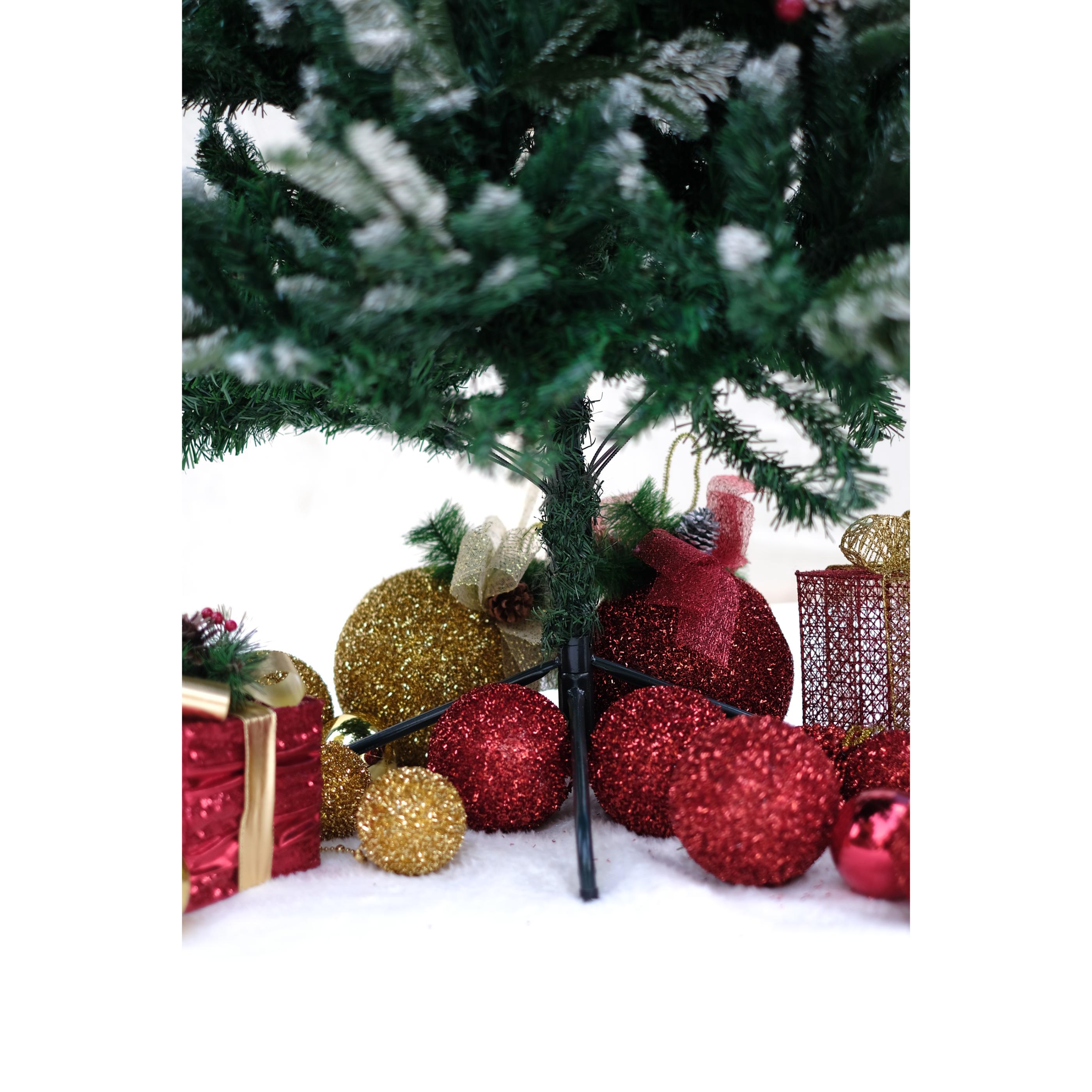 Nordic Christmas Decorations Northlight Christmas Tree 4 ft /6 ft With Frosting, Pinecones And Cherries