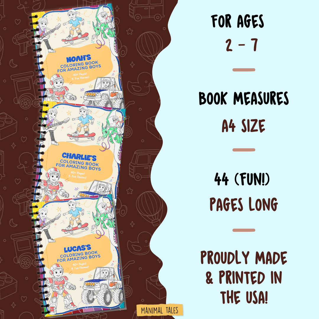 My Coloring Book, Just For Me!  (For Boys)