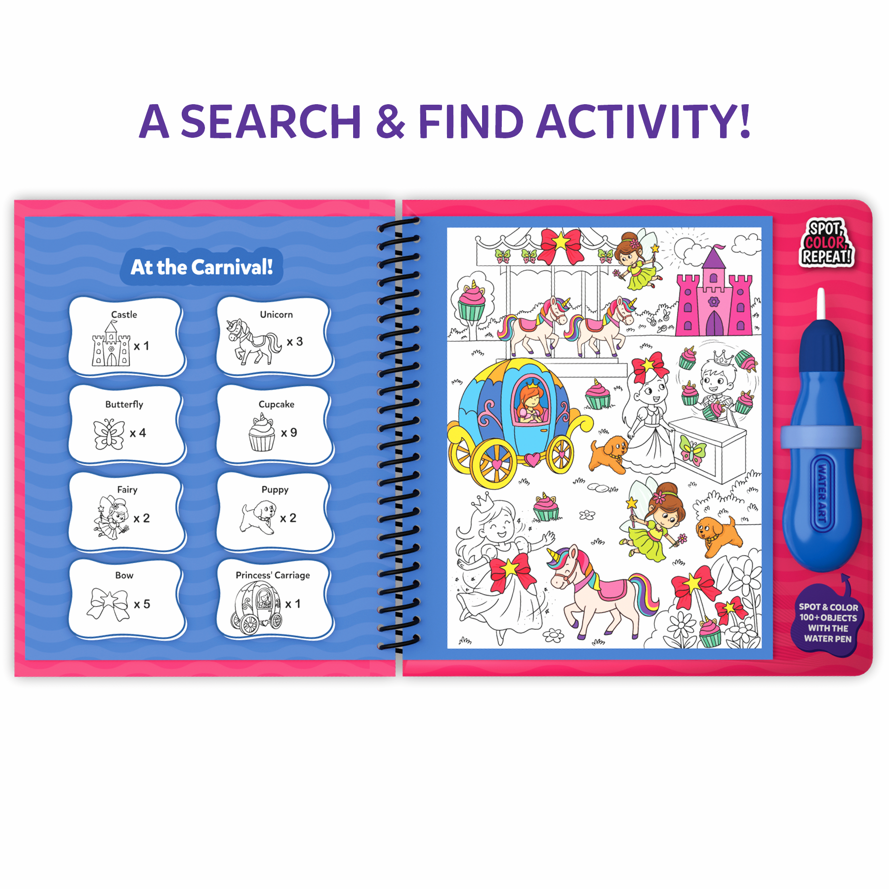 Skillmatics Reusable Search & Find Book