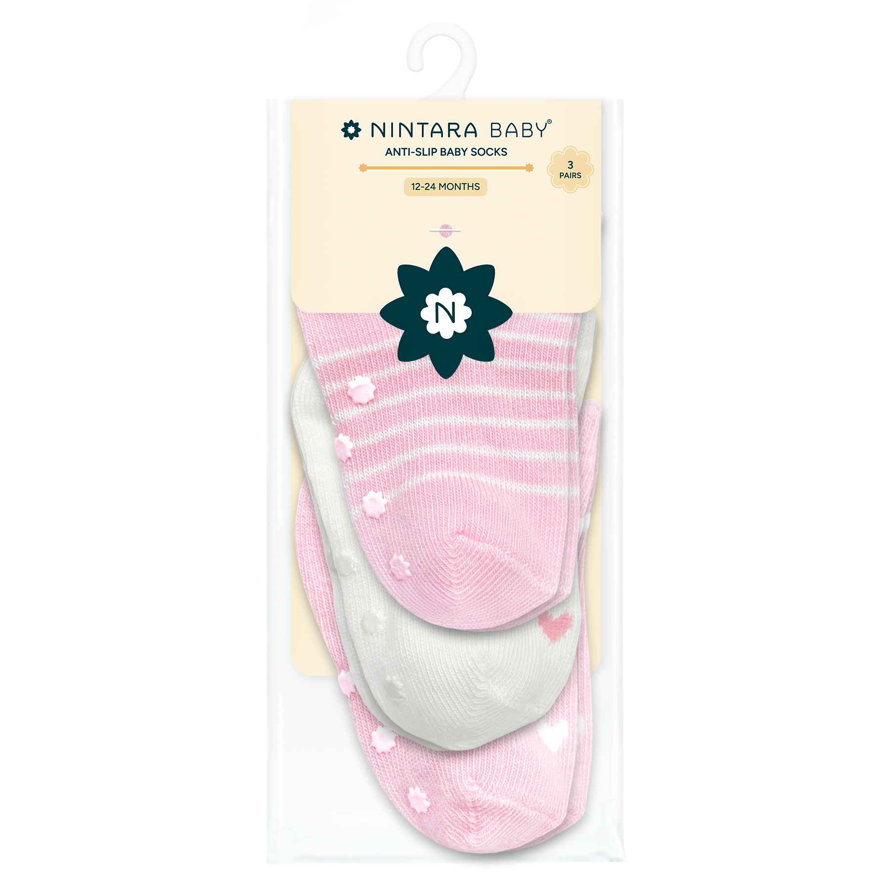 Anti-Slip Socks Pack Of 3