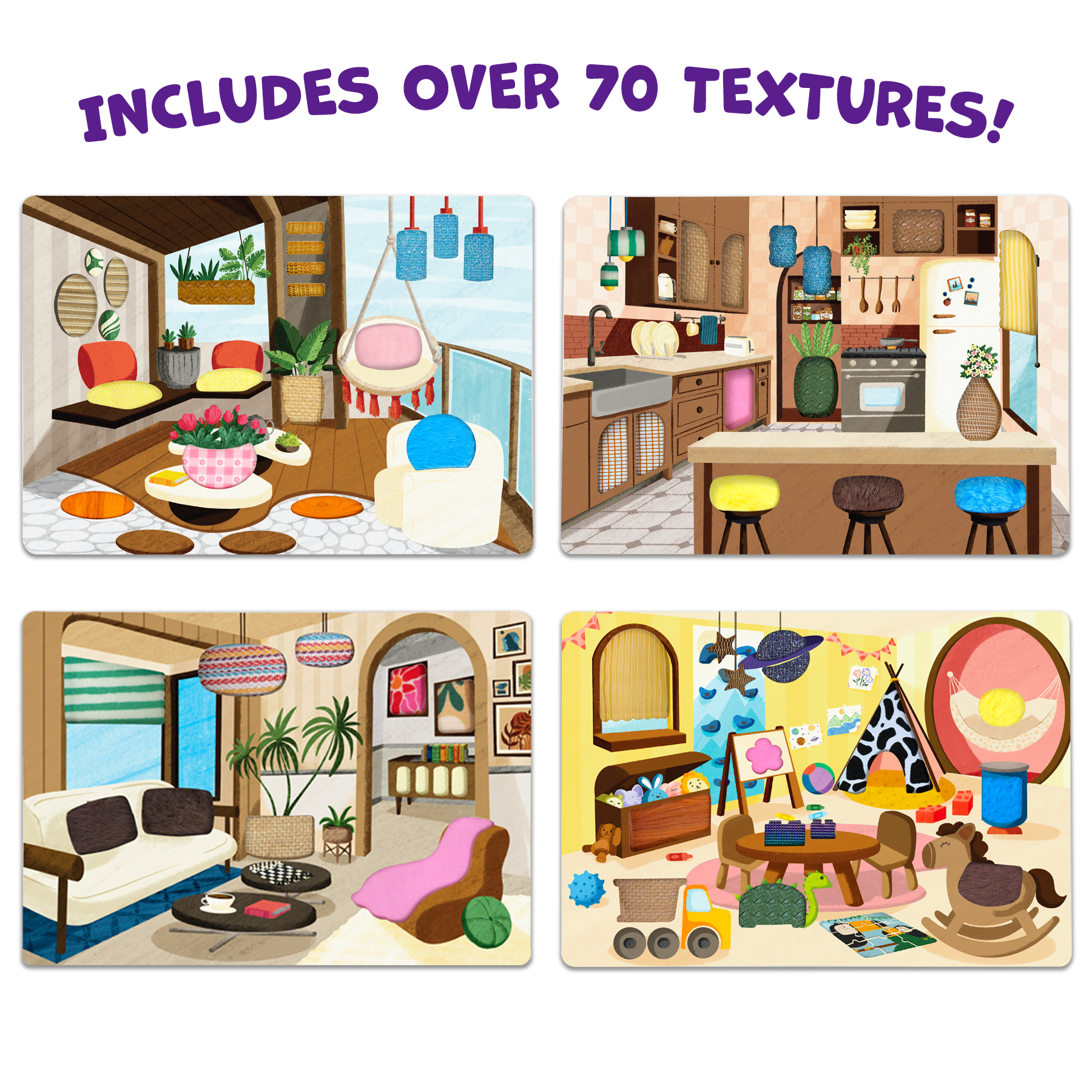 Skillmatics Fab Tabs – Sensory & Tactile Fabric Art & Craft Kit for Kids
