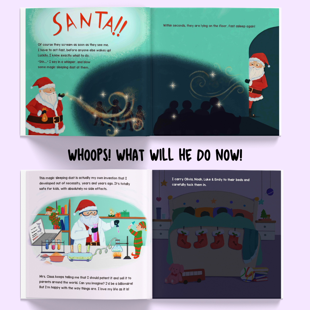 Santa's Visit to our House  (Personalized Children's Christmas Book)