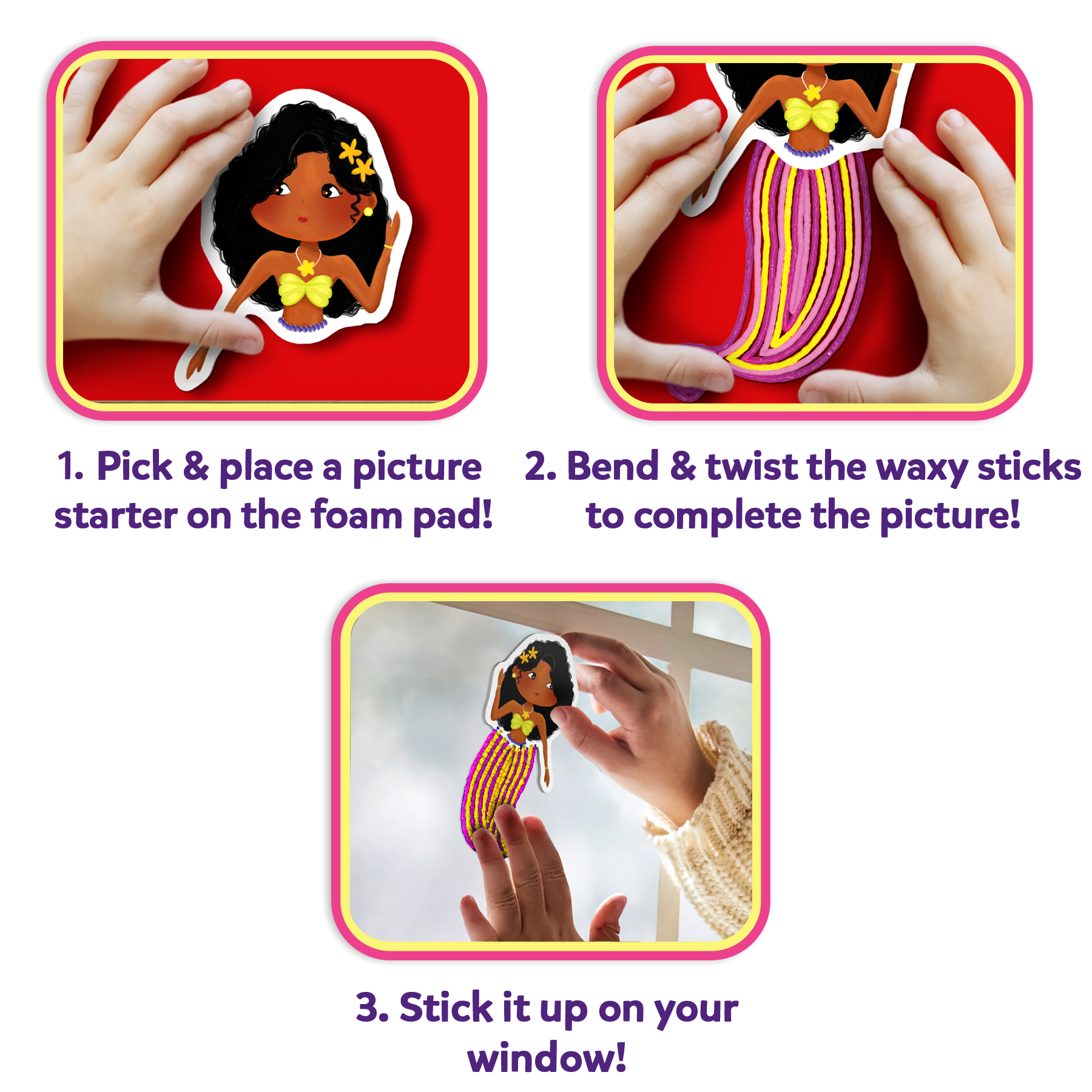 Skillmatics Art & Craft Activity - Waxy Window Art Pretty Pictures, Mess-Free Art for Kids, DIY Craft Kits, Creative Activity, Gifts for Girls & Boys Ages 5, 6, 7, 8, 9, 10, 11, 12