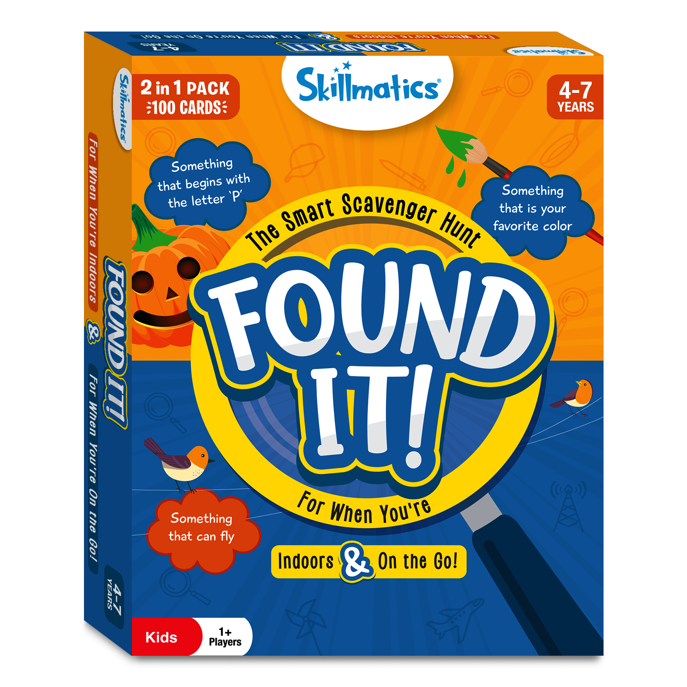 Skillmatics Card Game - Found It Indoor & Travel Combo, Scavenger Hunt for Kids, Girls, Boys, Fun Family Game, Gifts for Ages 4, 5, 6, 7