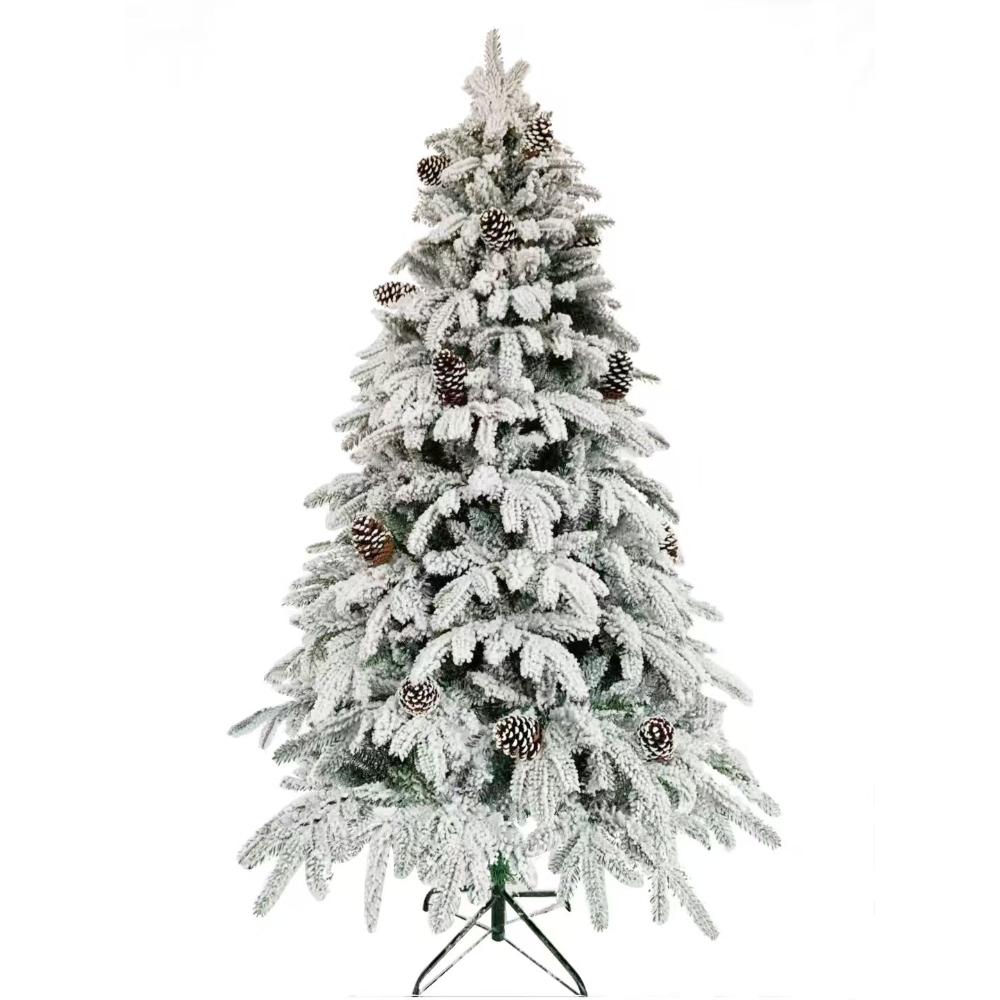 SWEN 4 feet EATON Christmas Tree With Frosting And Pine Cones