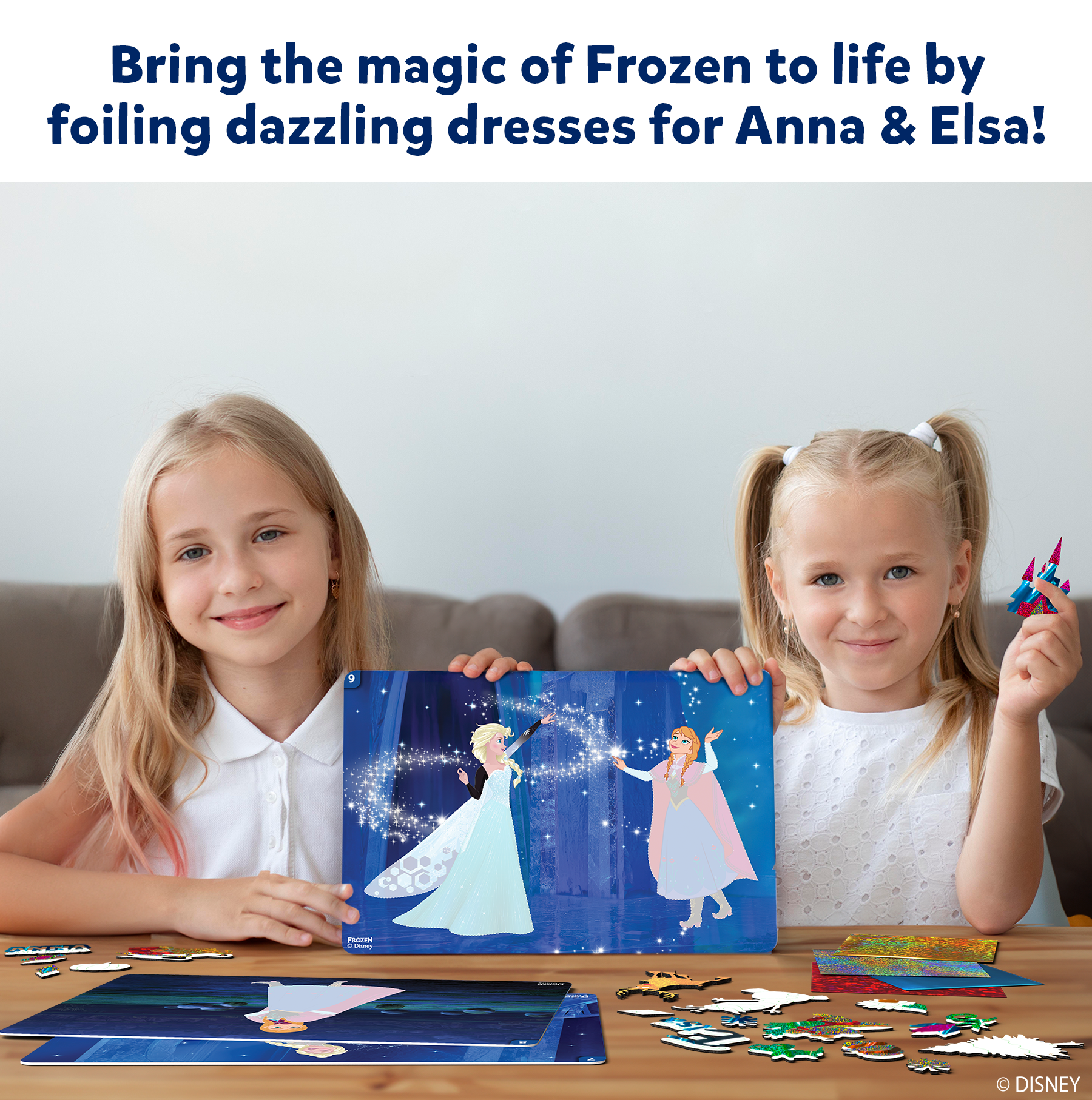 Skillmatics Foil Fun - Disney Frozen, Mess-Free Art for Kids, Craft Kits & Supplies, DIY Creative Activity, Travel Toys, Gifts for Fans of Elsa, Anna, Olaff, Girls, Boys, Ages 4, 5, 6, 7, 8, 9