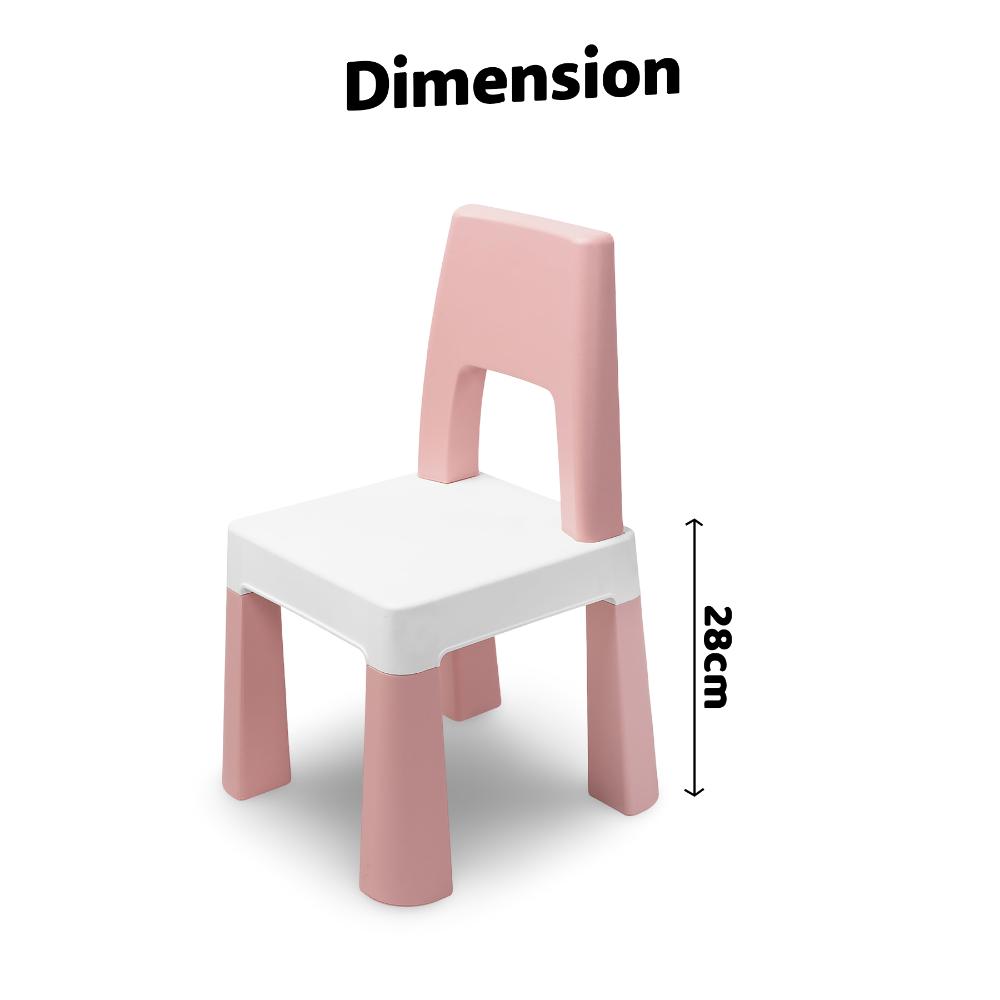 OPlus Learning Chair for Kids - Yellow, white and Blue