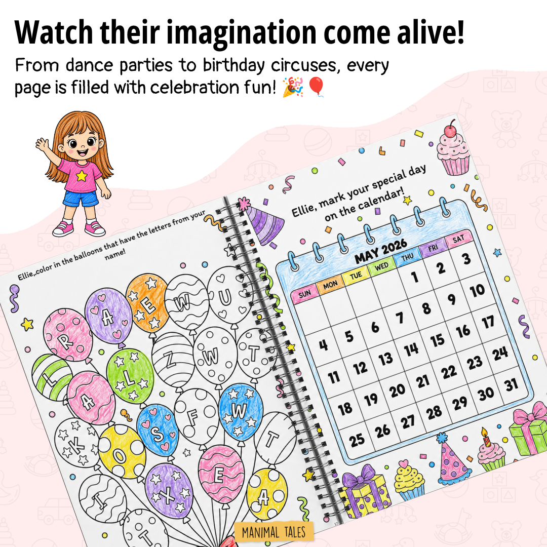 My Birthday Coloring & Activity Book (Made Just for Their Big Day!)