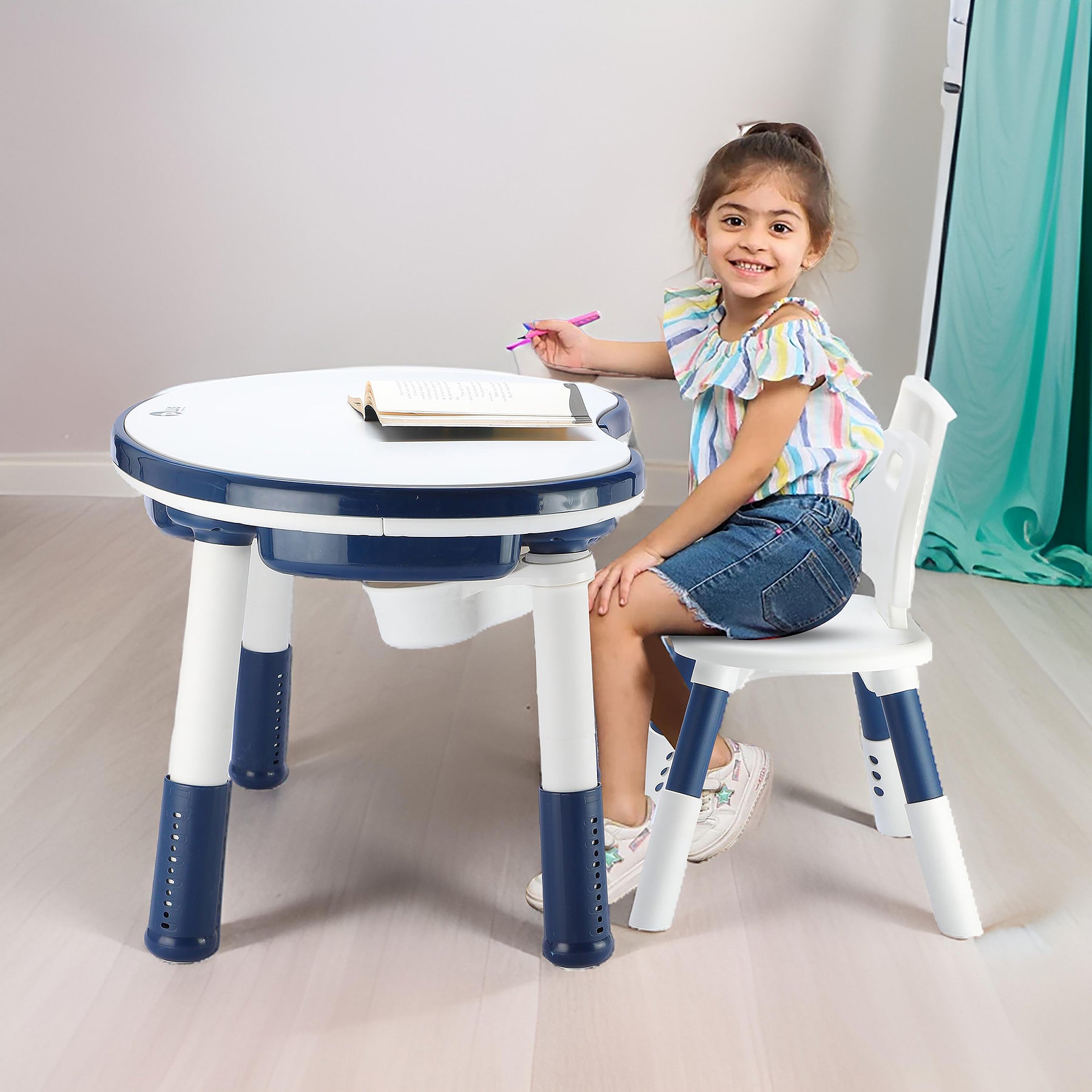 OPlus Blocks Cum Sensory Table With Chair