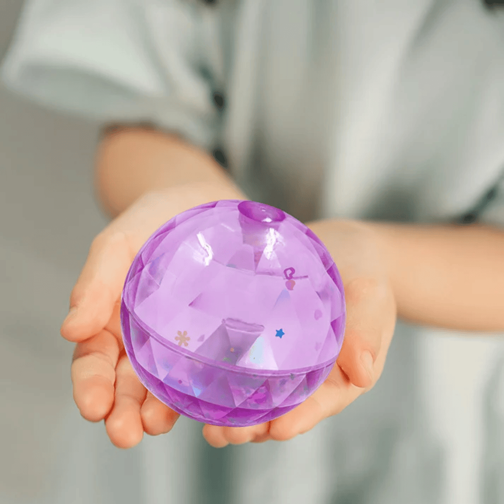 Scoobies Crystal Ball – LED Flashing Bouncing Ball | Sensory Playtime Toy | Safe & Durable | Portable Fun for Kids 3+