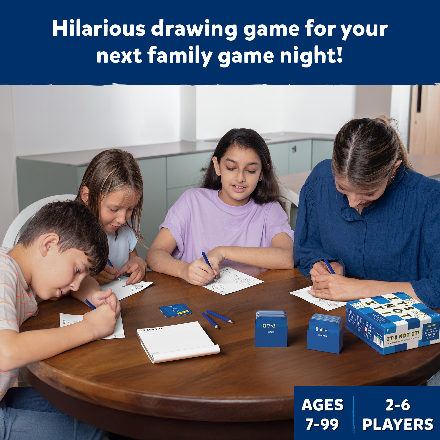 Skillmatics Drawing Game – It’s Not It, Fast-Paced Creative Game, Perfect for Family Fun, Gifts for Kids, Teens, and Adults Ages 7, 8, 9, 10 & Up