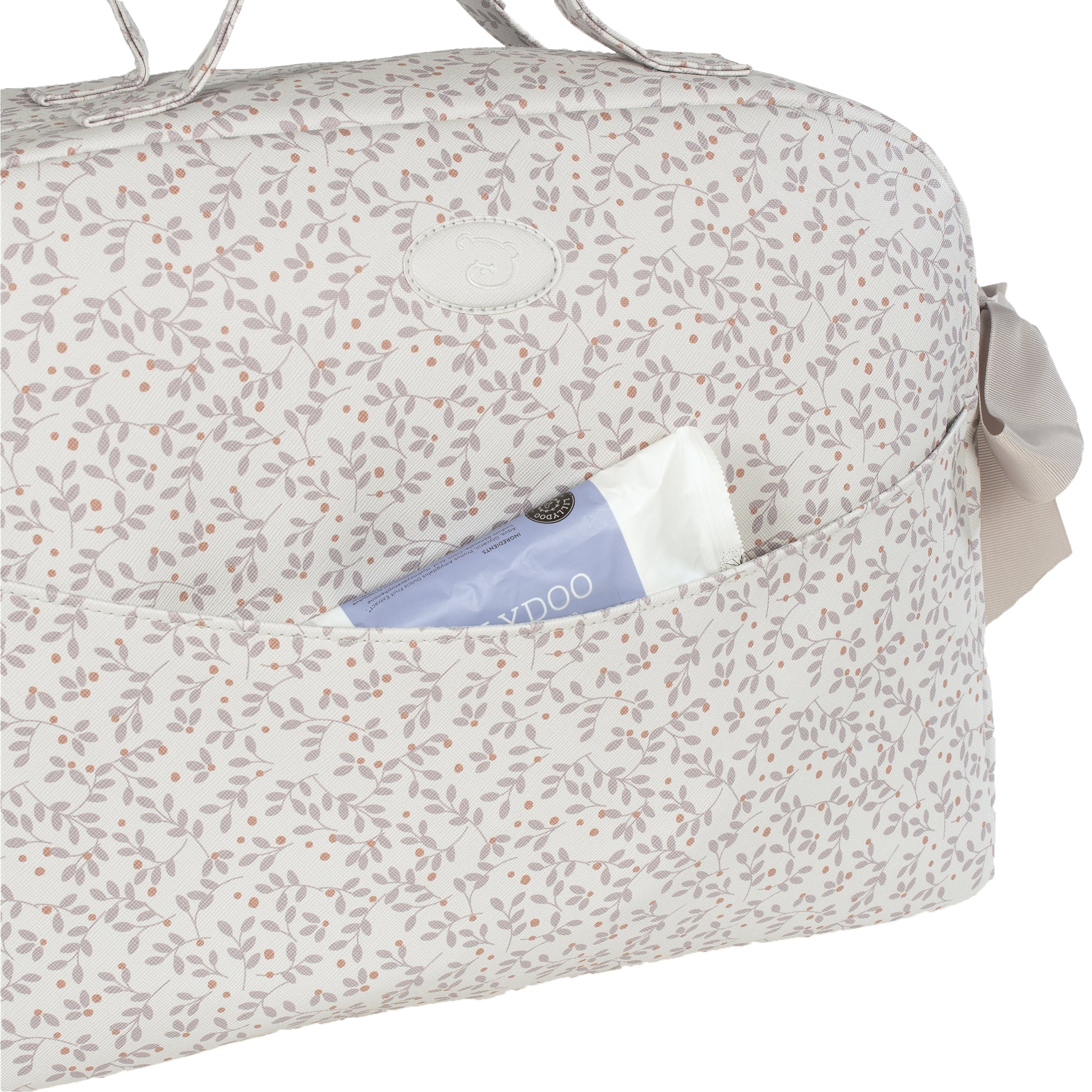 Pasito a Pasito Berries Grey Diaper Changing Bag
