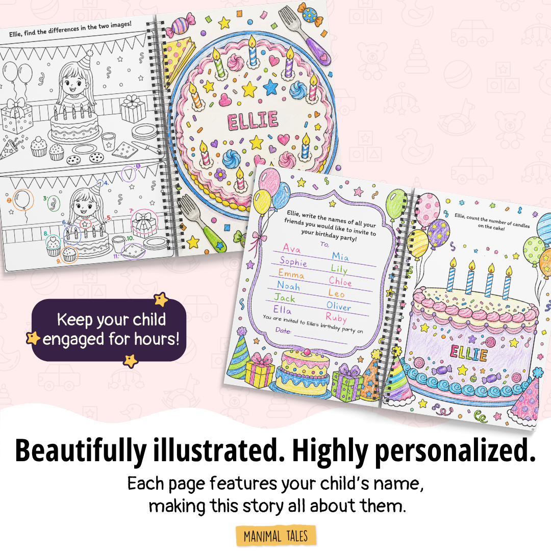 My Birthday Coloring & Activity Book (Made Just for Their Big Day!)