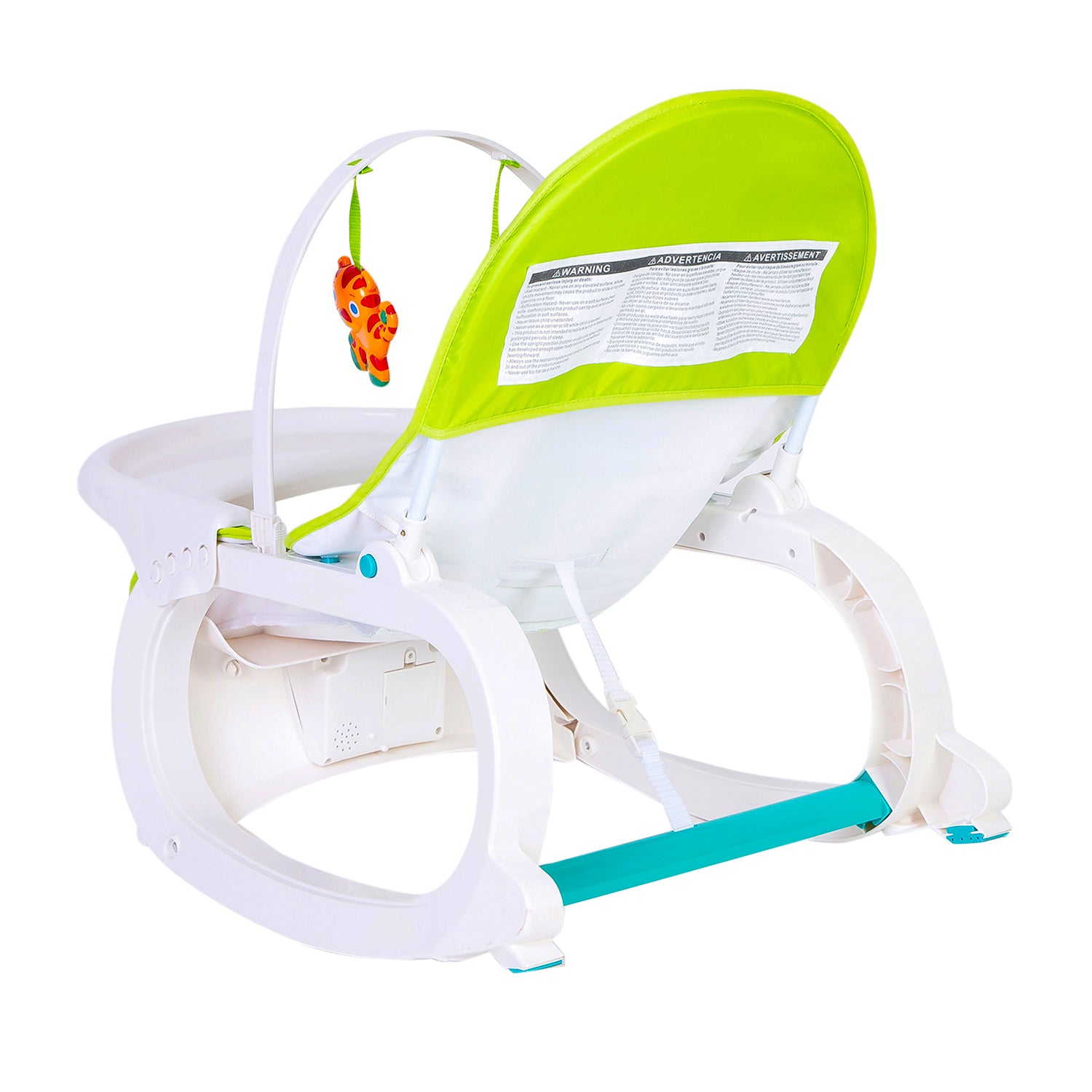 Baby Moo 2 In 1 Rocker Cum Feeding Chair 20 Kg Pink /Green