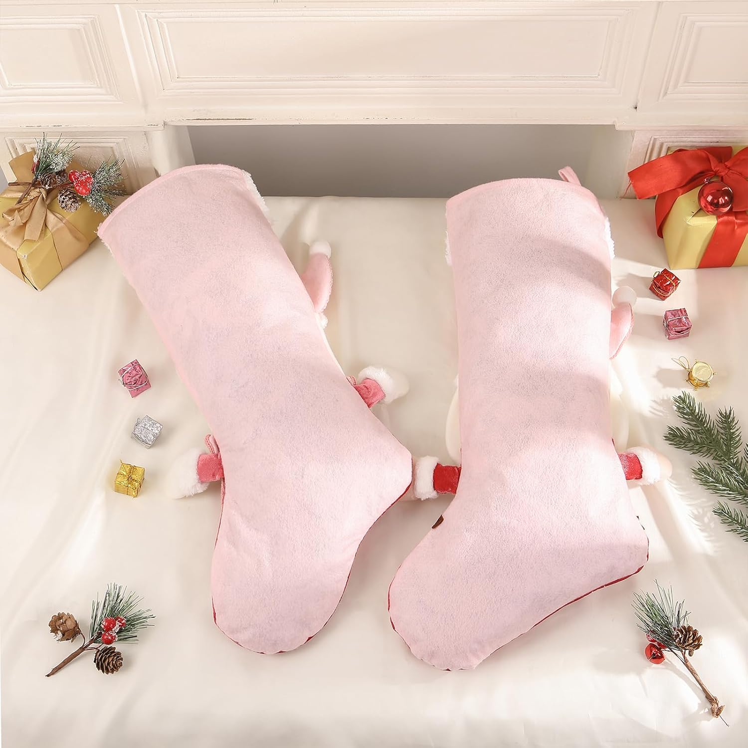 Candy Blush Stockings -Set of 2