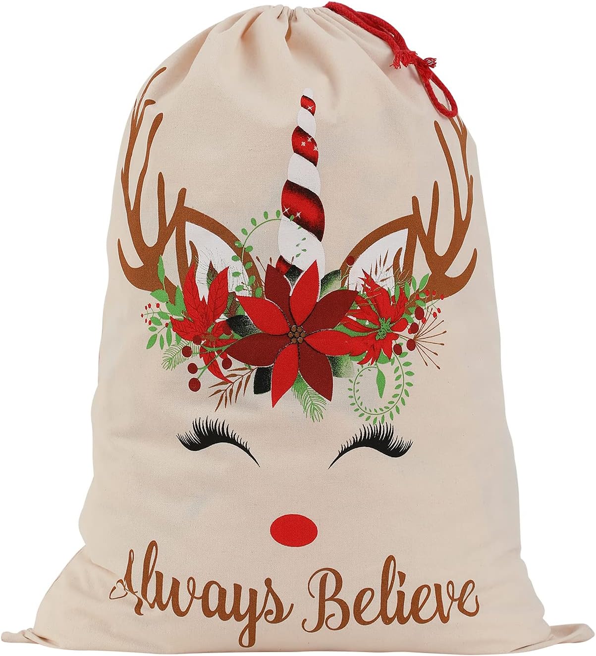 Christmas Sacks- Reindeer Unicorn