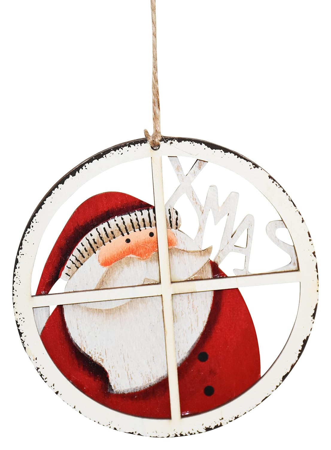 Peek-a-Boo Ornament- Santa By The Window