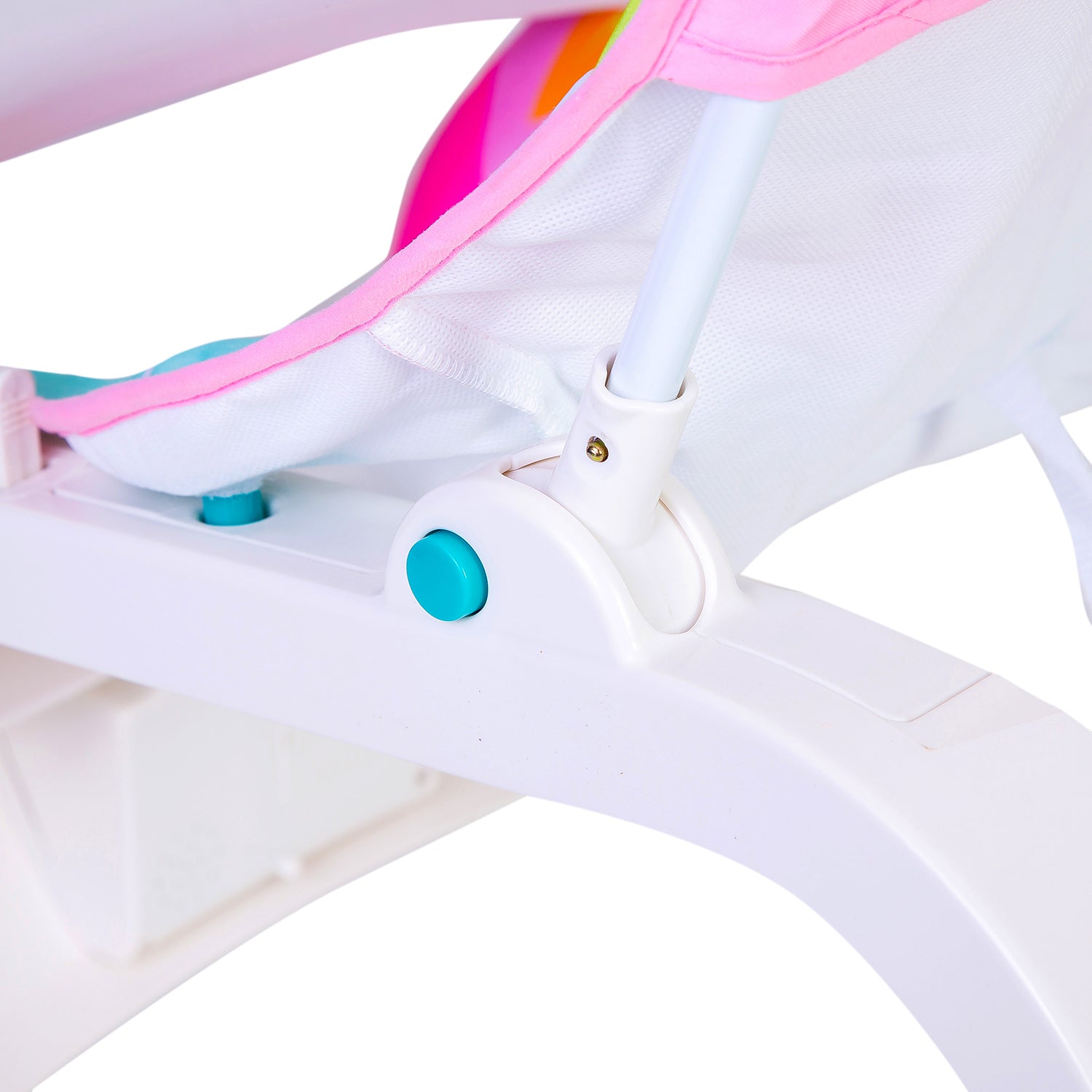 Baby Moo 2 In 1 Rocker Cum Feeding Chair 20 Kg Pink /Green