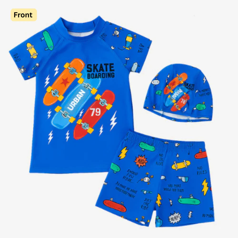 2pcs Swim Set with cap - Boys