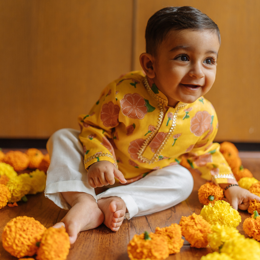 Chanderi Kurta Pyjama Set