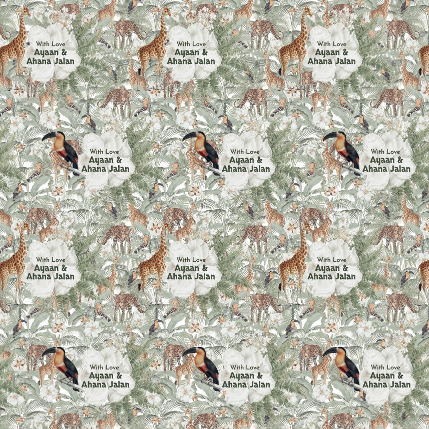 Personalised Wrapping Paper 19 x 26.5" - Set of 10