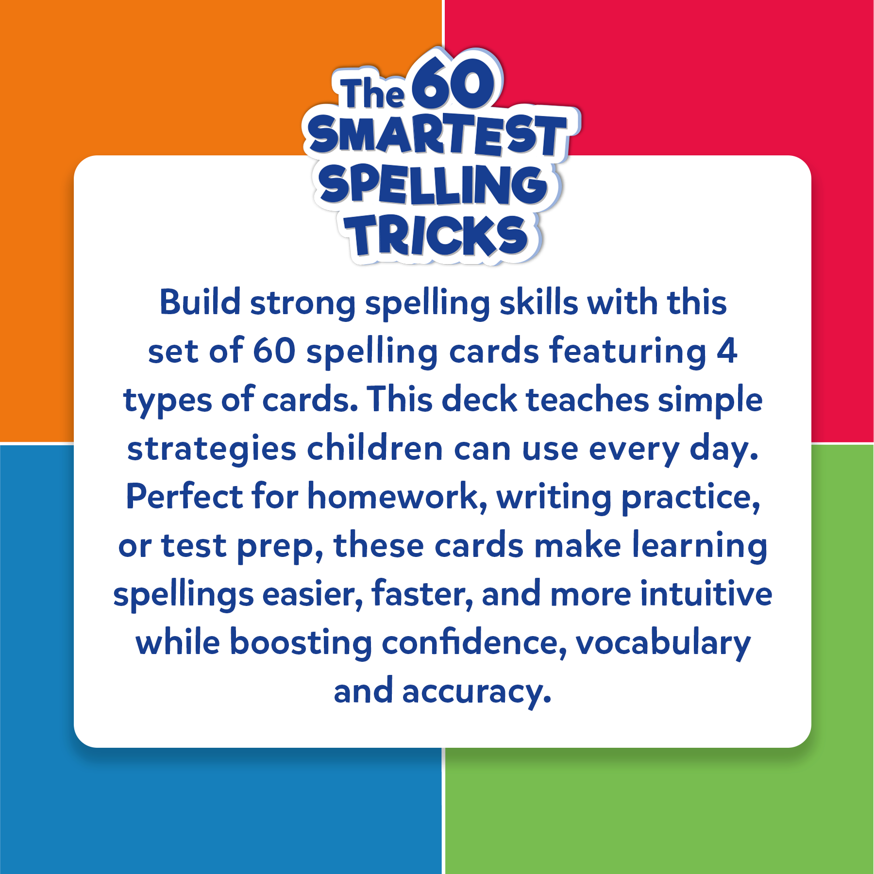 Spelling Tricks Flash Cards for Kids - Skillmatics