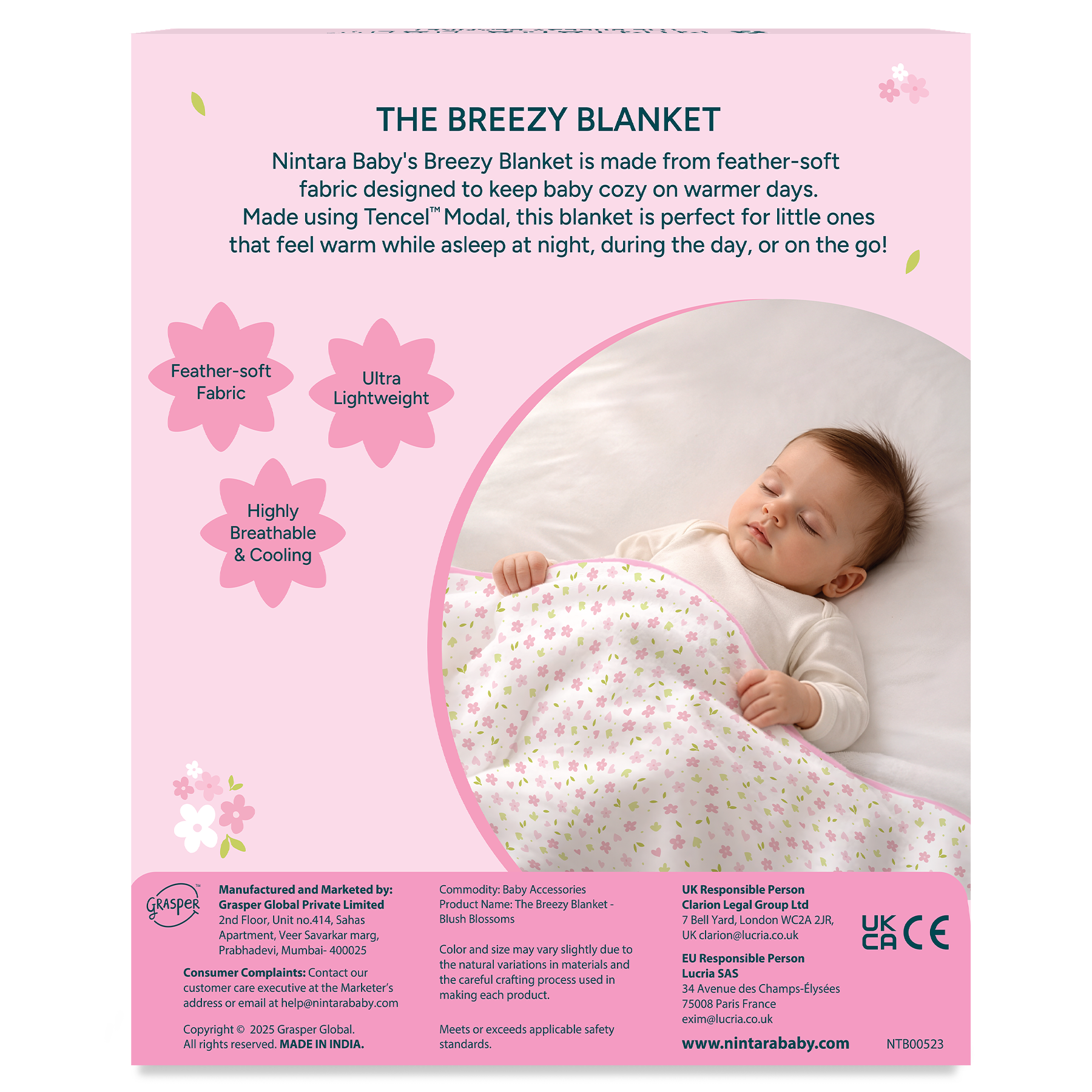 NINTARABABY Breezy Blanket  / Everyday Blanket / Little Comforter