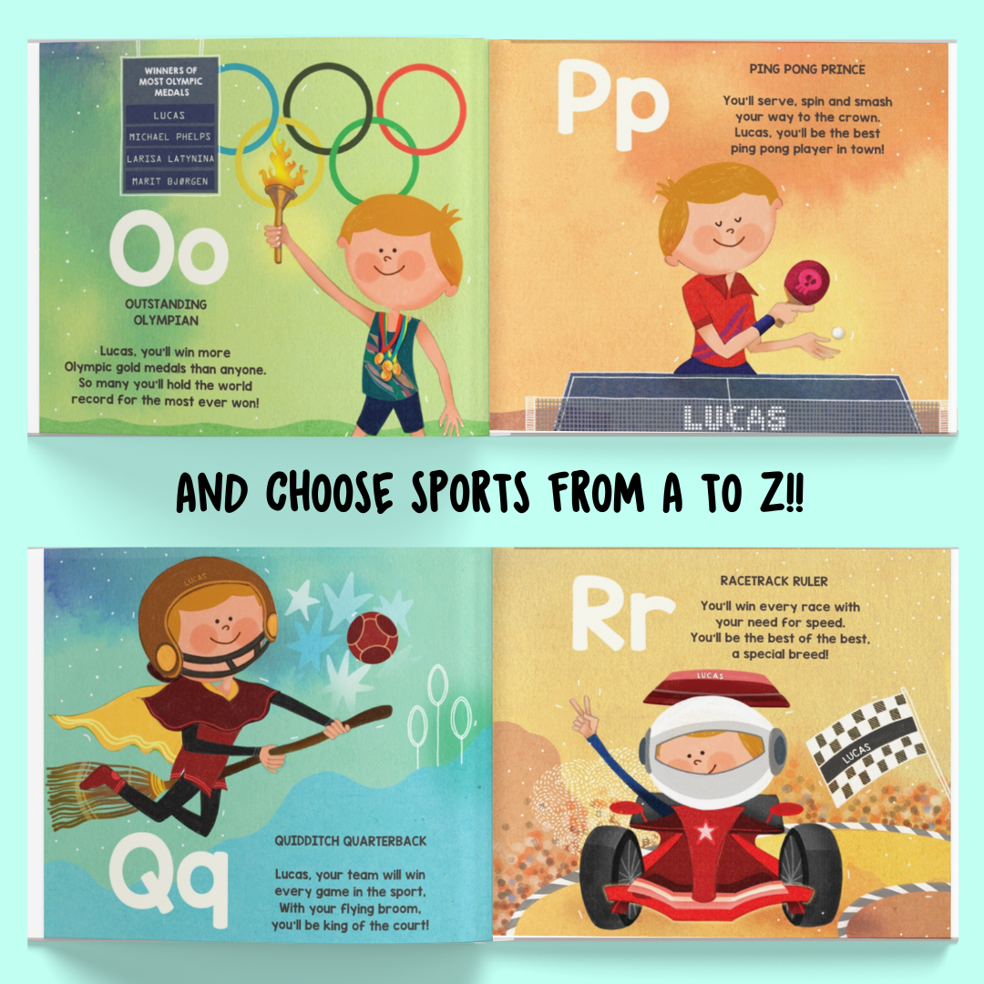 Personalised Storybook - ABC - What Will I Be? (The Sports Edition!)