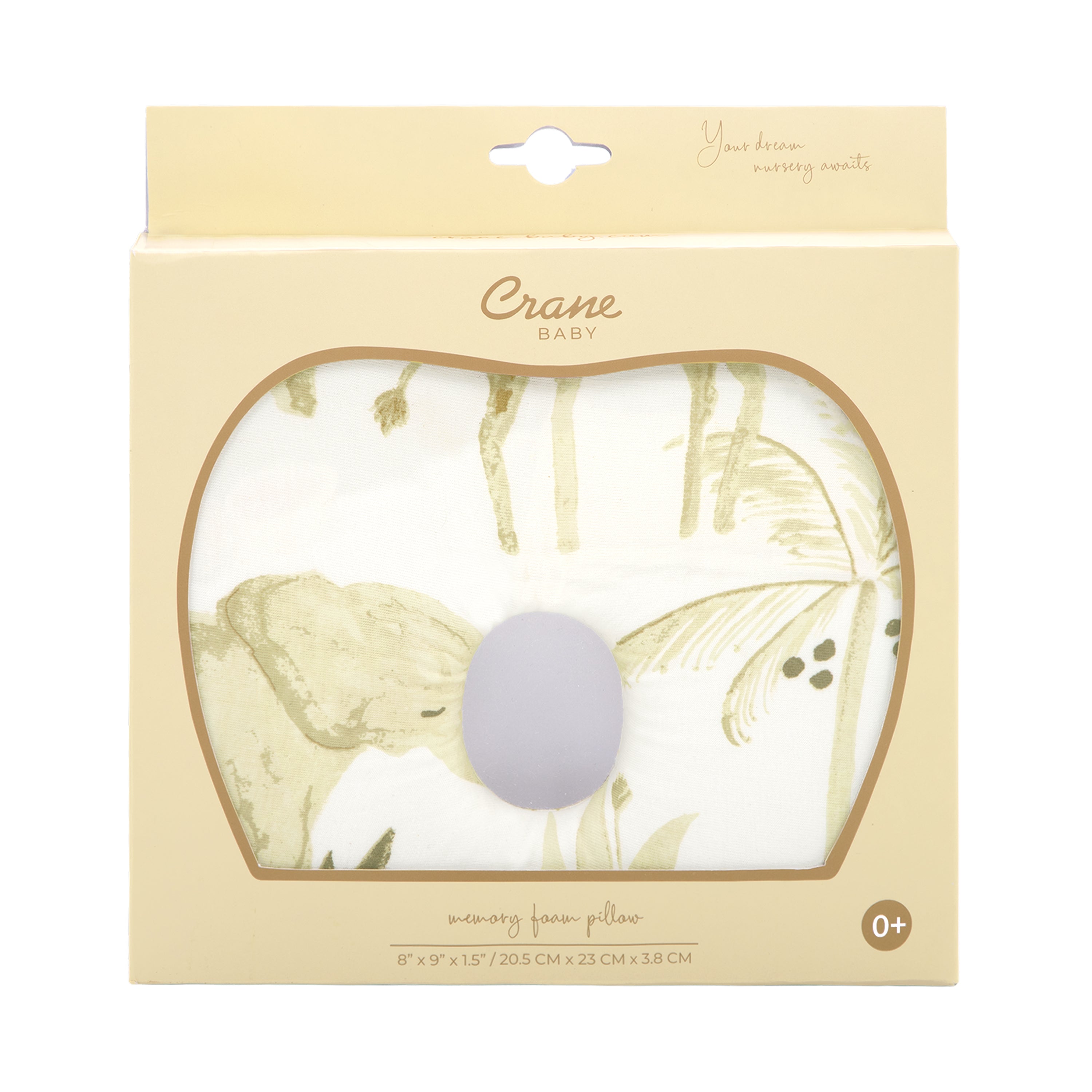 Crane Baby Memory Foam Pillow Kendi Collection - Multicolor