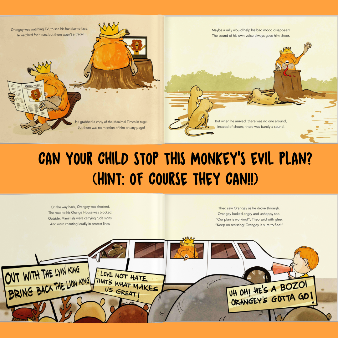 Personalised Storybook -  The Orangey-Tan; Your Child vs Evil