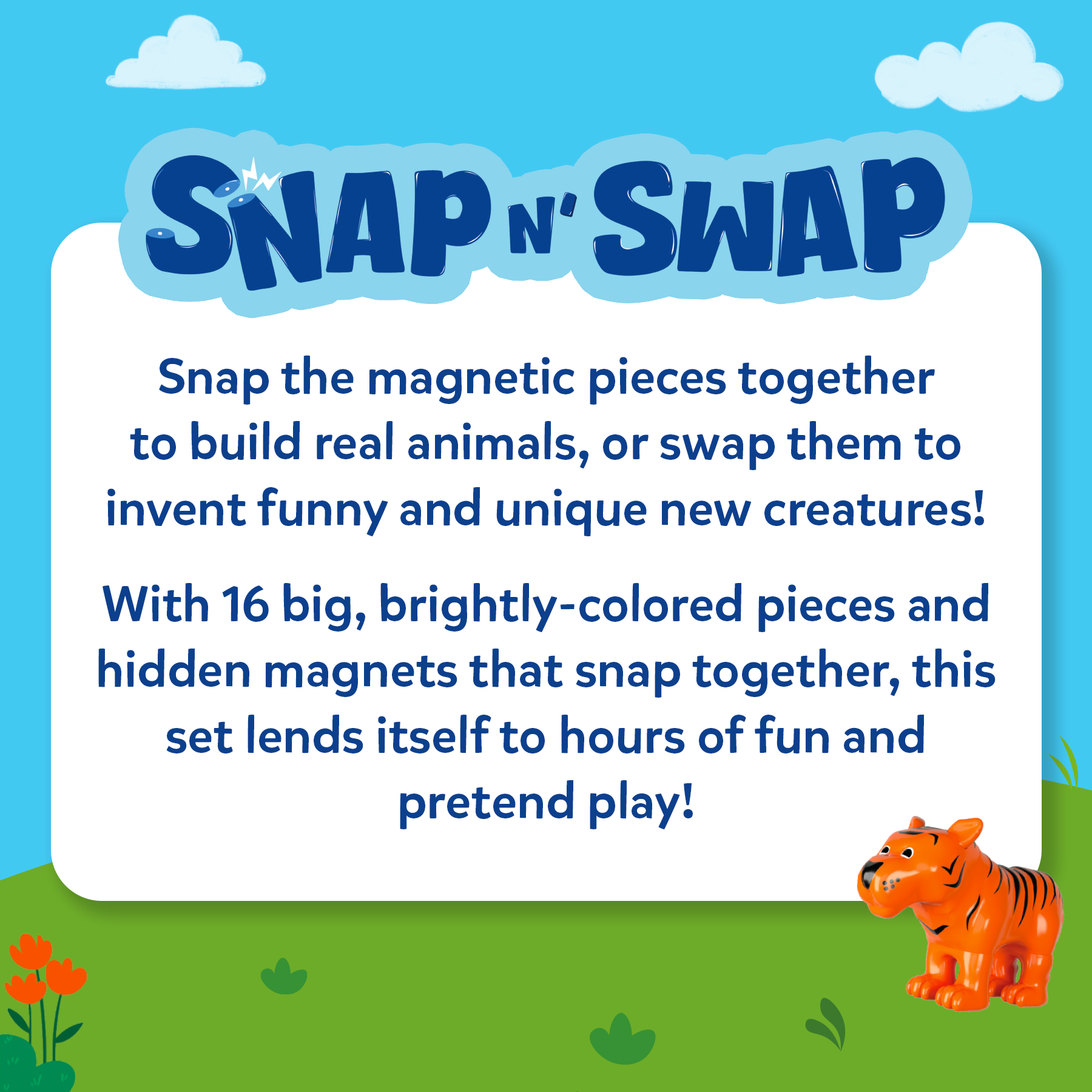 Snap N' Swap – Magnetic Animal Toy for Toddlers