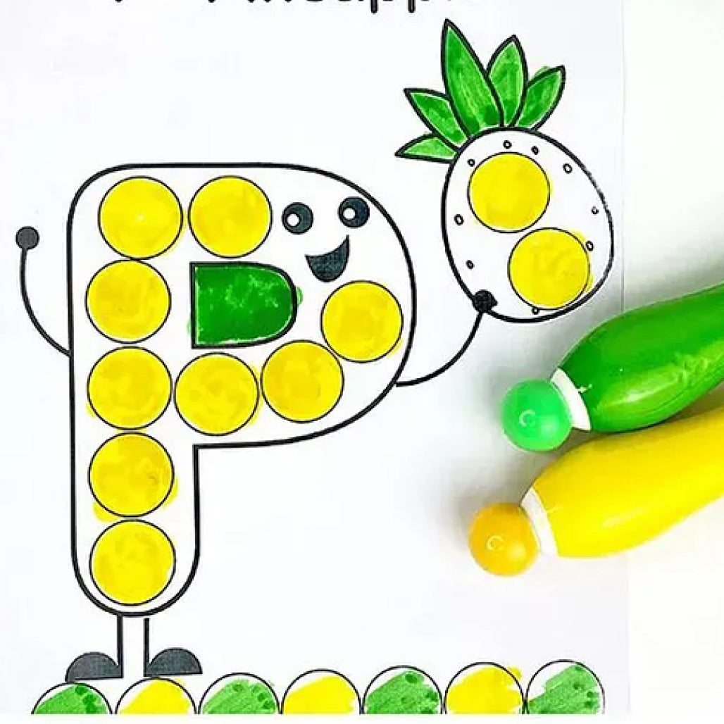 Little Fingers Hot Dot Markers(Pack Of 6)