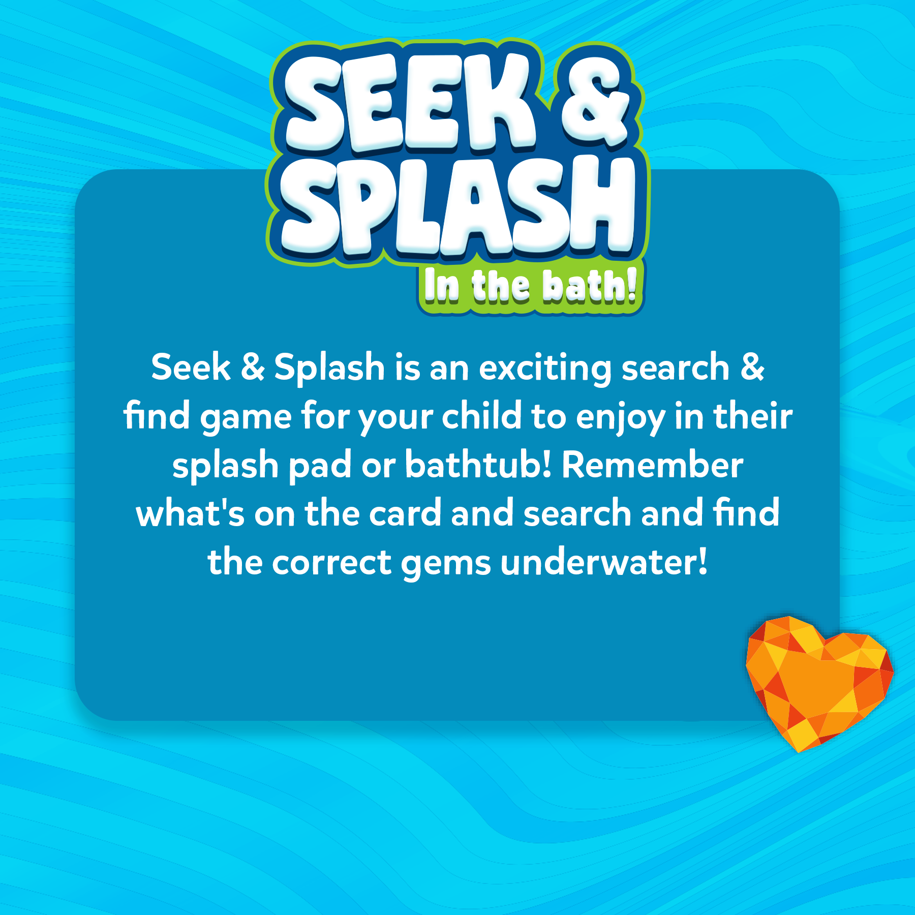 Skillmatics Seek & Splash Bath Toys - Search and Find Gem Game, Bathtub, Baby Pool & Summer Toys for Toddlers, Kids, Preschoolers, Gifts for Boys & Girls Ages 3, 4, 5, 6