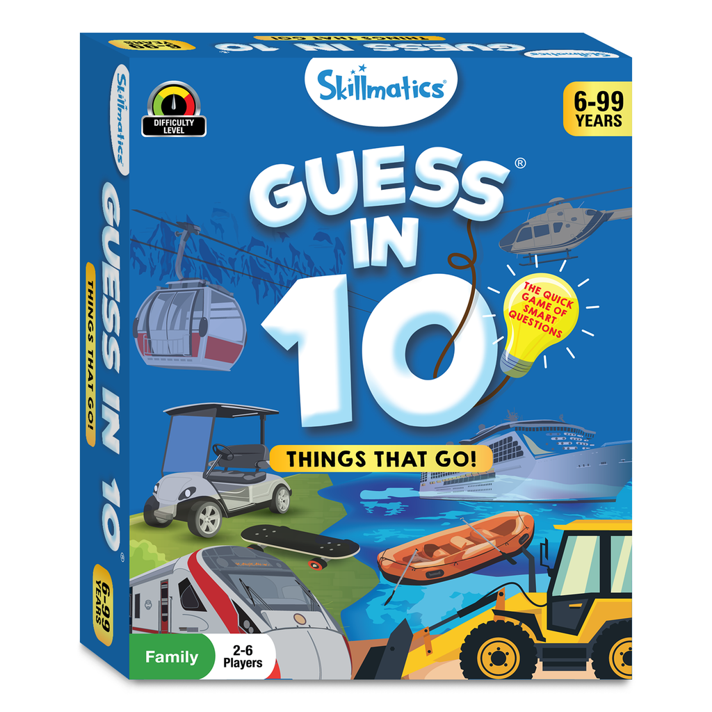 Guess in 10 – Things That Go! | Card Game of Smart Questions