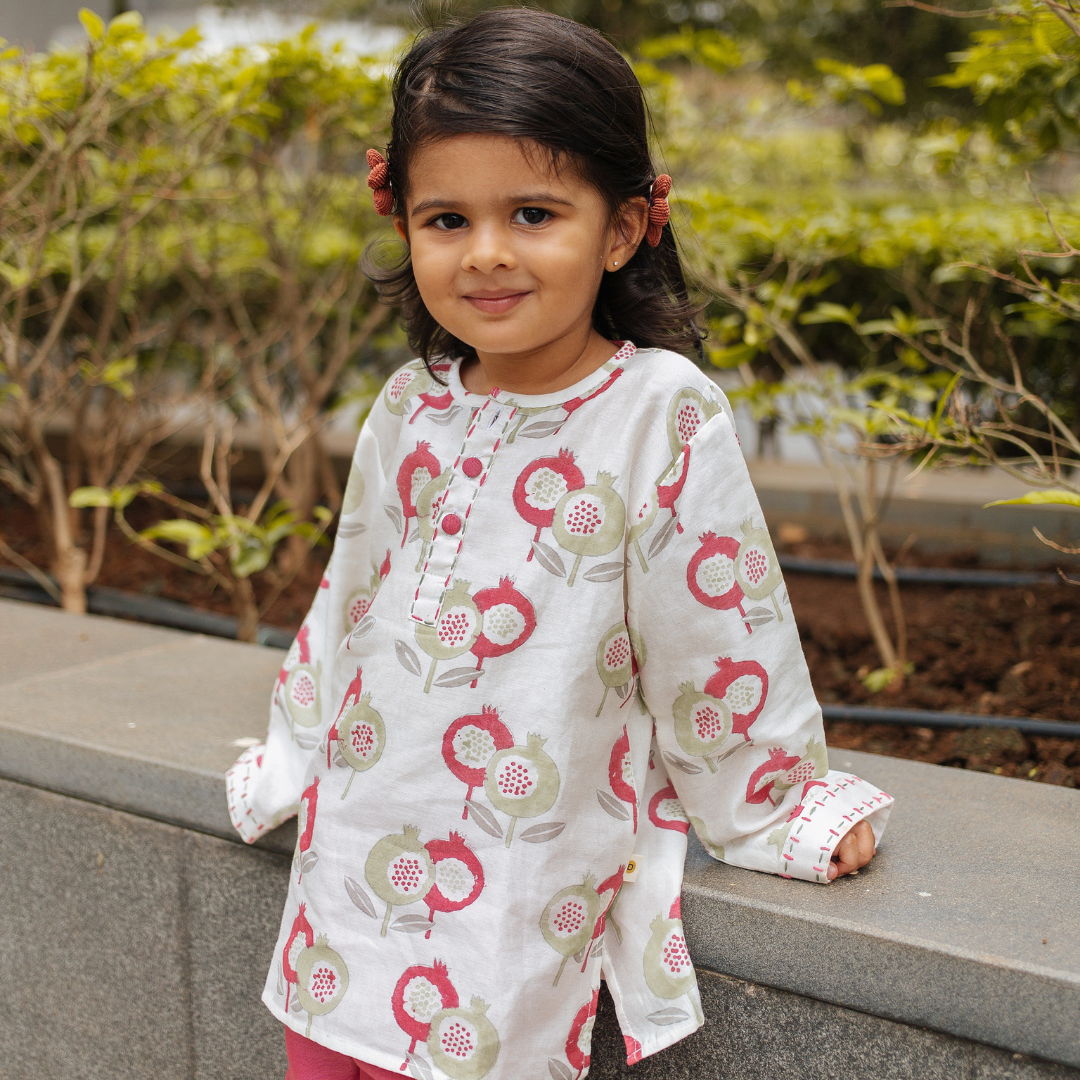 Chanderi Kurta Pyjama Set