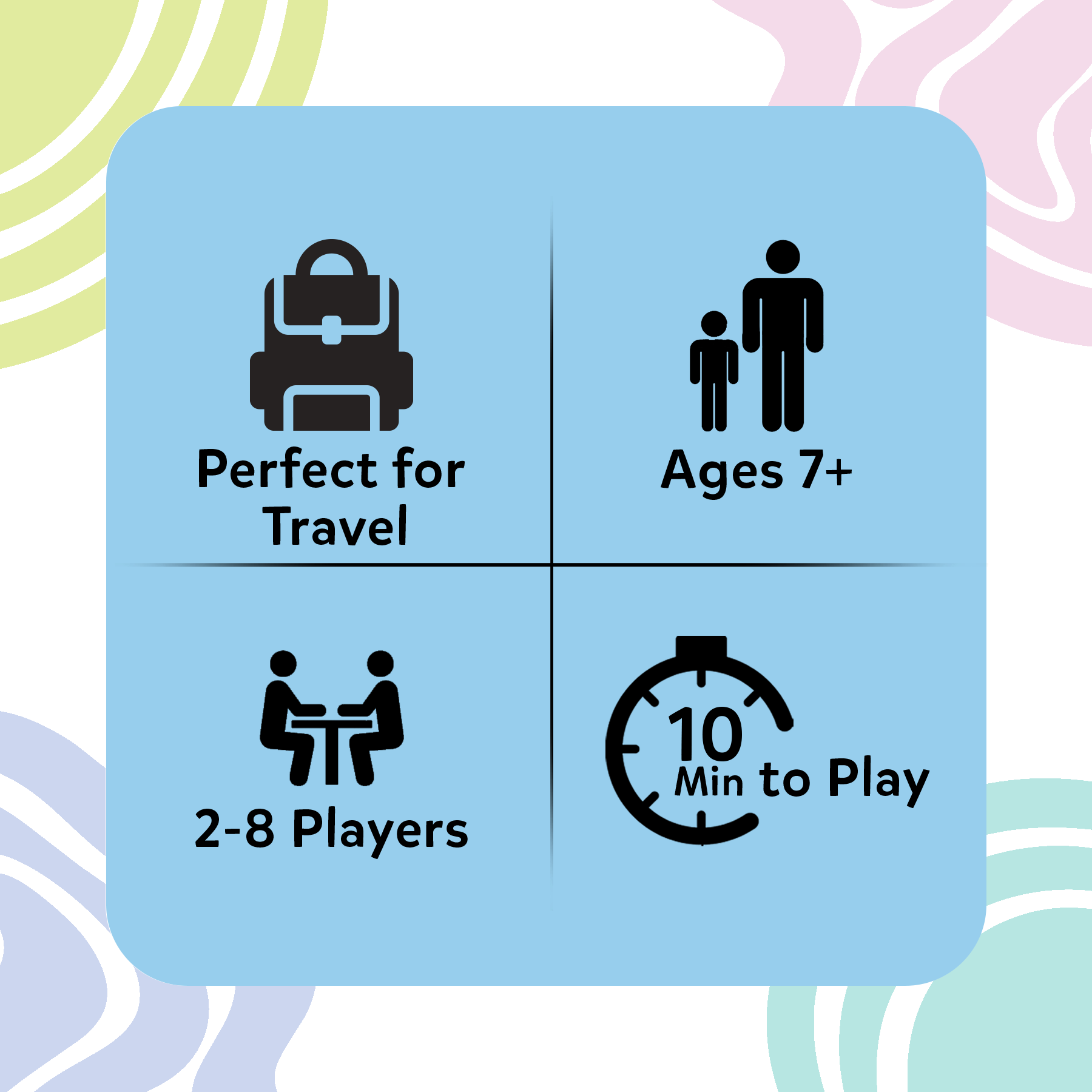 Card Game – Crossover, Fast-Paced Connection Cards for Kids, Teens & Adults