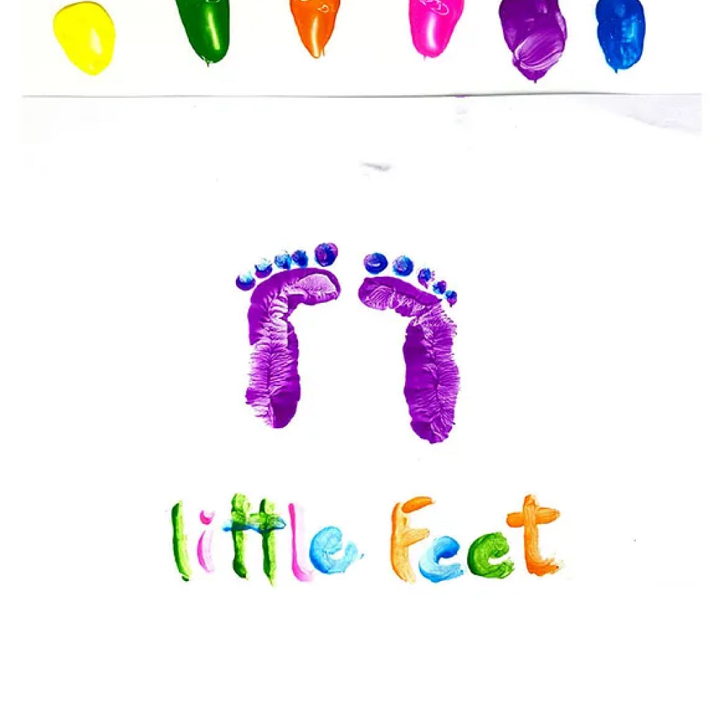 Little Fingers Flouro Rainbow Finger Paint Tubes(Set Of 6)